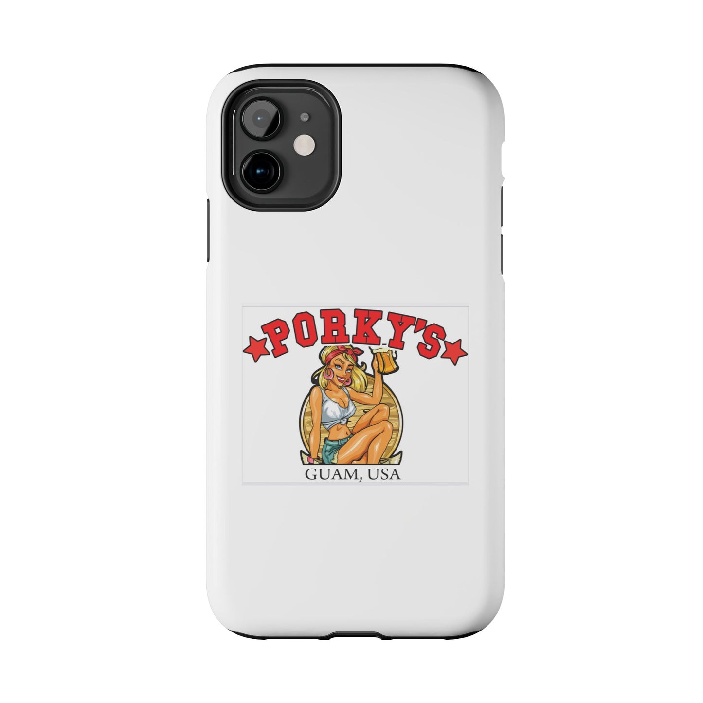 (OG Pin UP Girl) Vintage Style Tough Phone Case - Porky's Guam Design