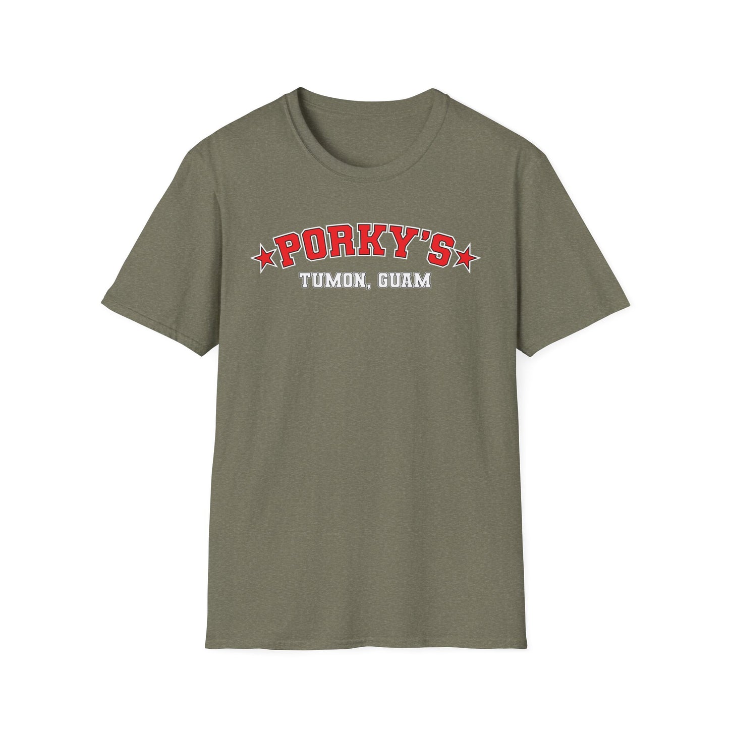 (NEW Pin UP Girl) Porky's Guam Unisex Softstyle T-Shirt