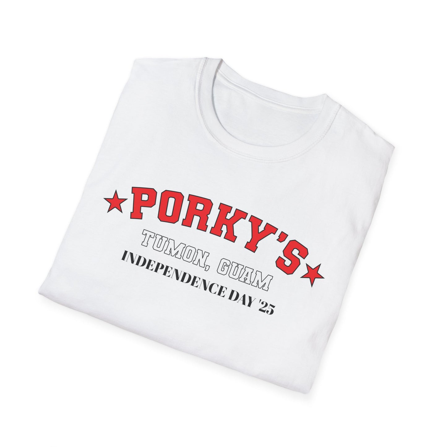 Porkys Unisex Softstyle T-Shirt for Independence Day,  4th of July