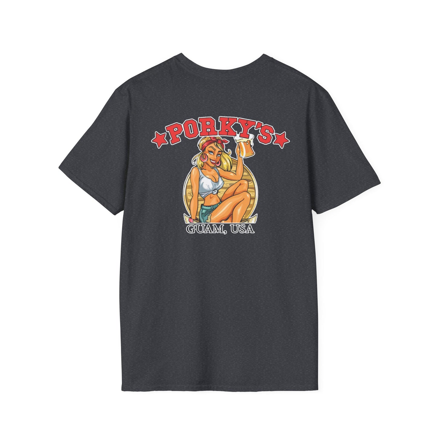 (OG Pin UP Girl) Porky's Guam Unisex Softstyle T-Shirt