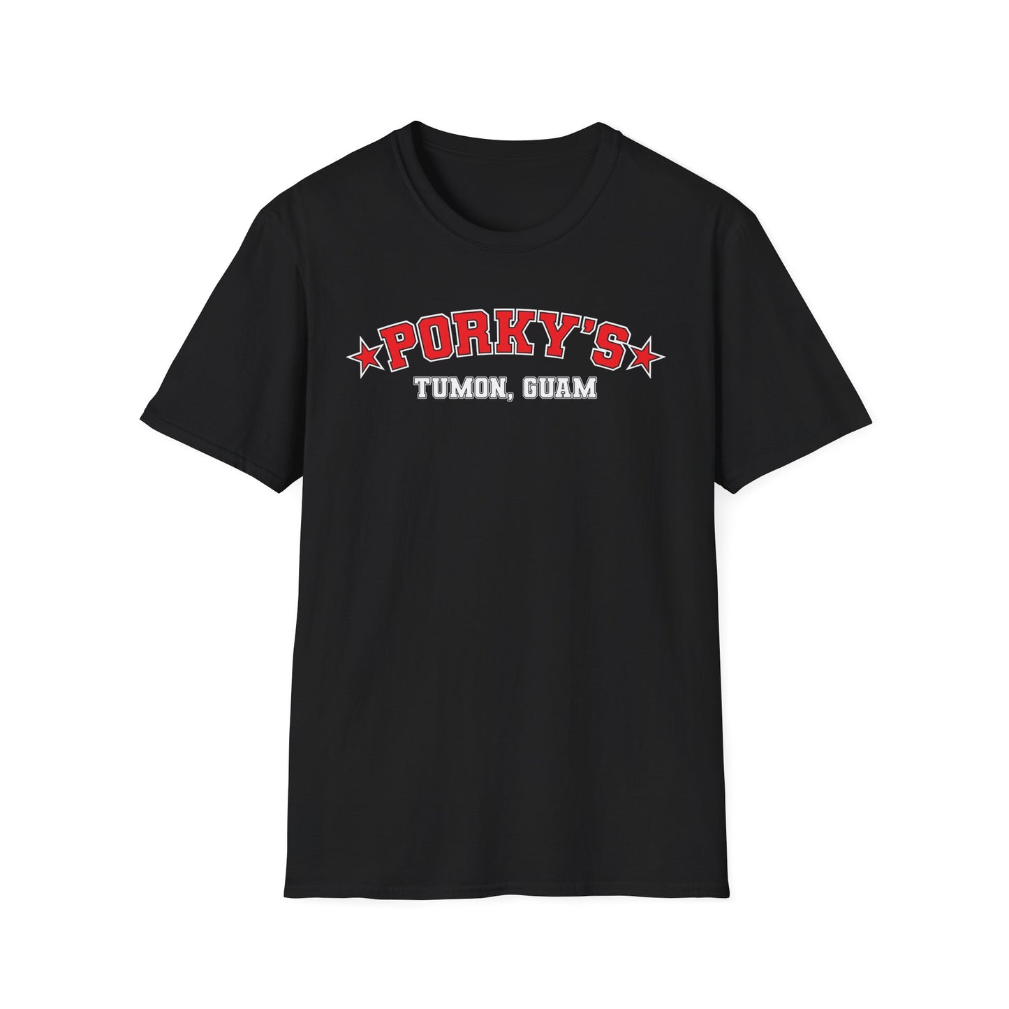 (NEW Pin UP Girl) Porky's Guam Unisex Softstyle T-Shirt