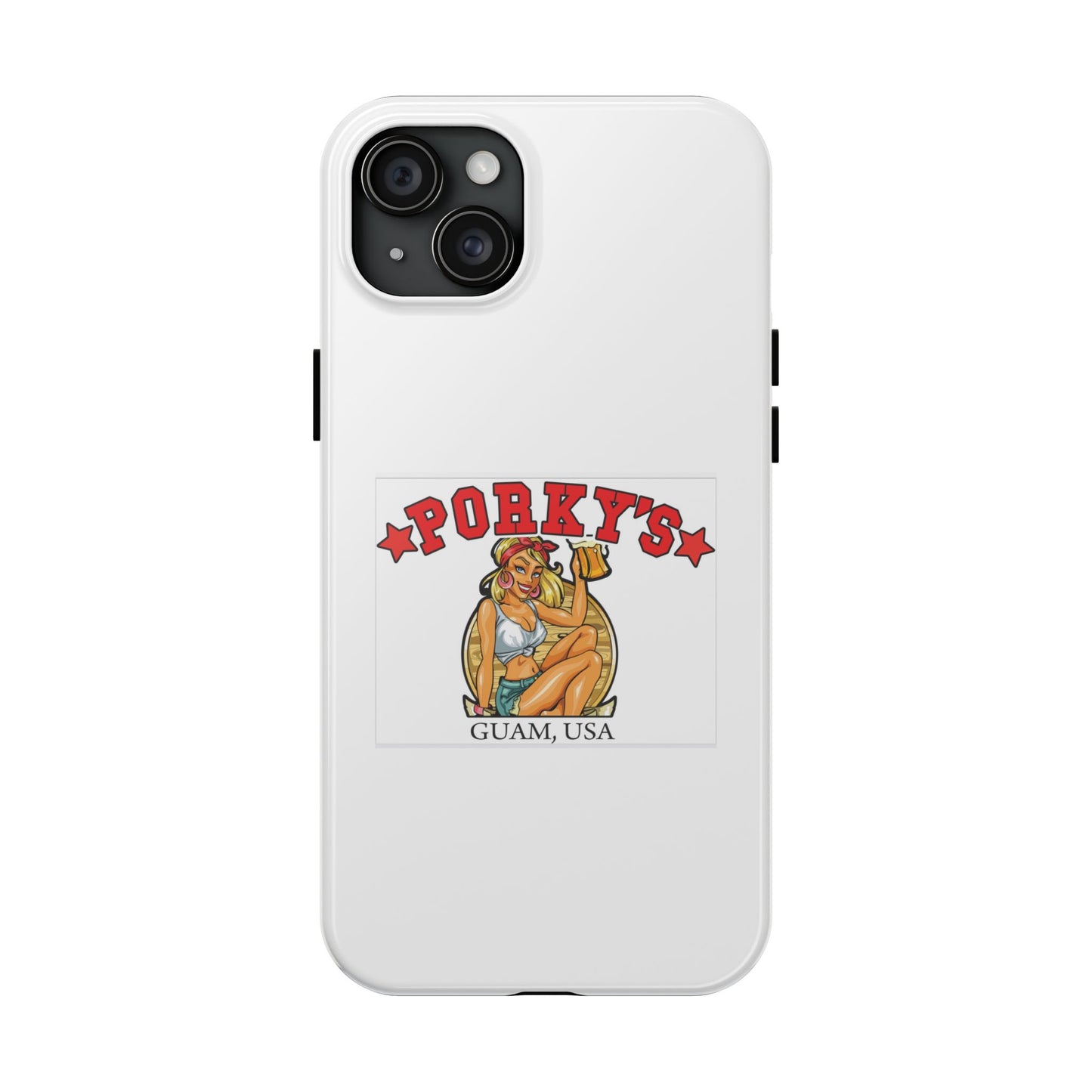 (OG Pin UP Girl) Vintage Style Tough Phone Case - Porky's Guam Design
