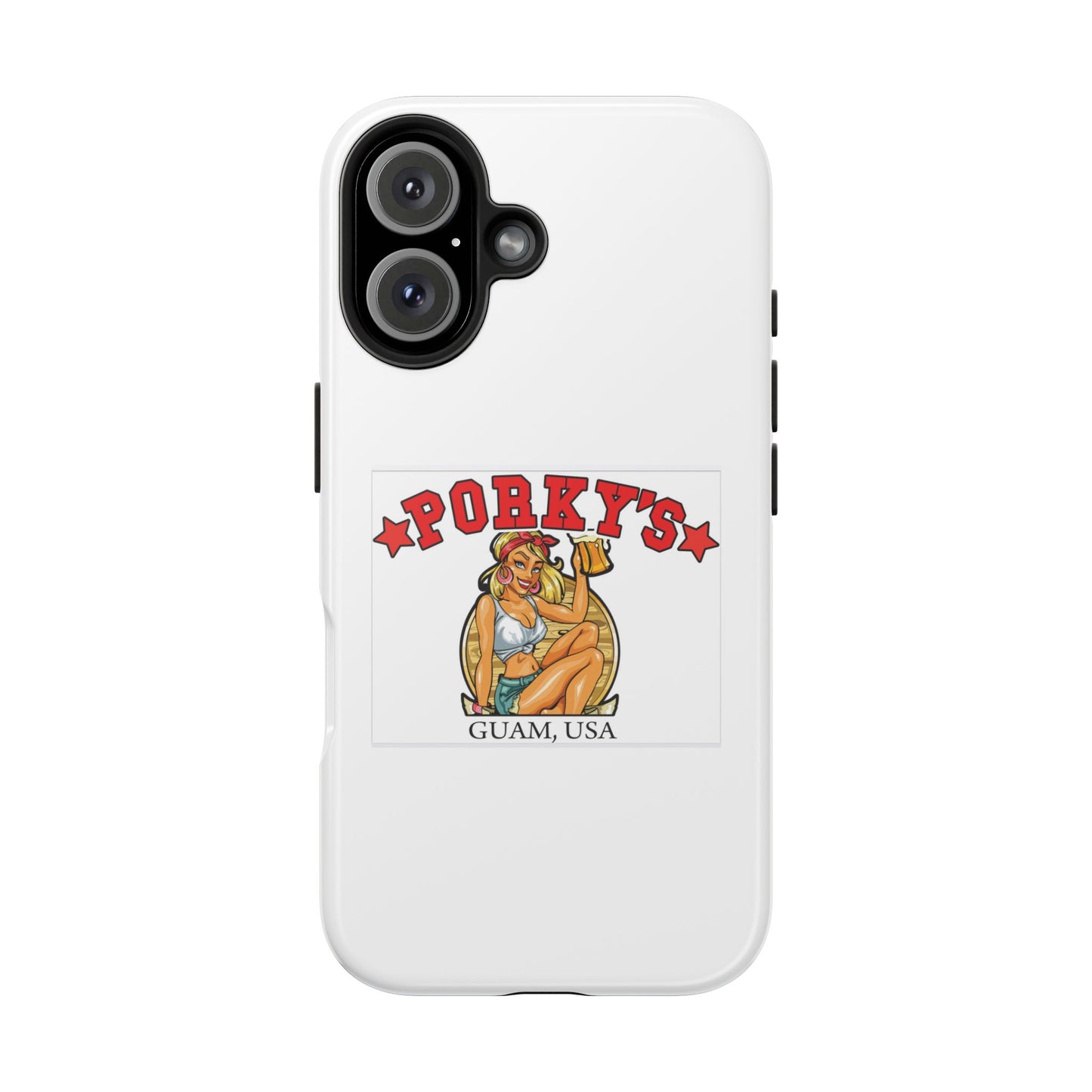 (OG Pin UP Girl) Vintage Style Tough Phone Case - Porky's Guam Design