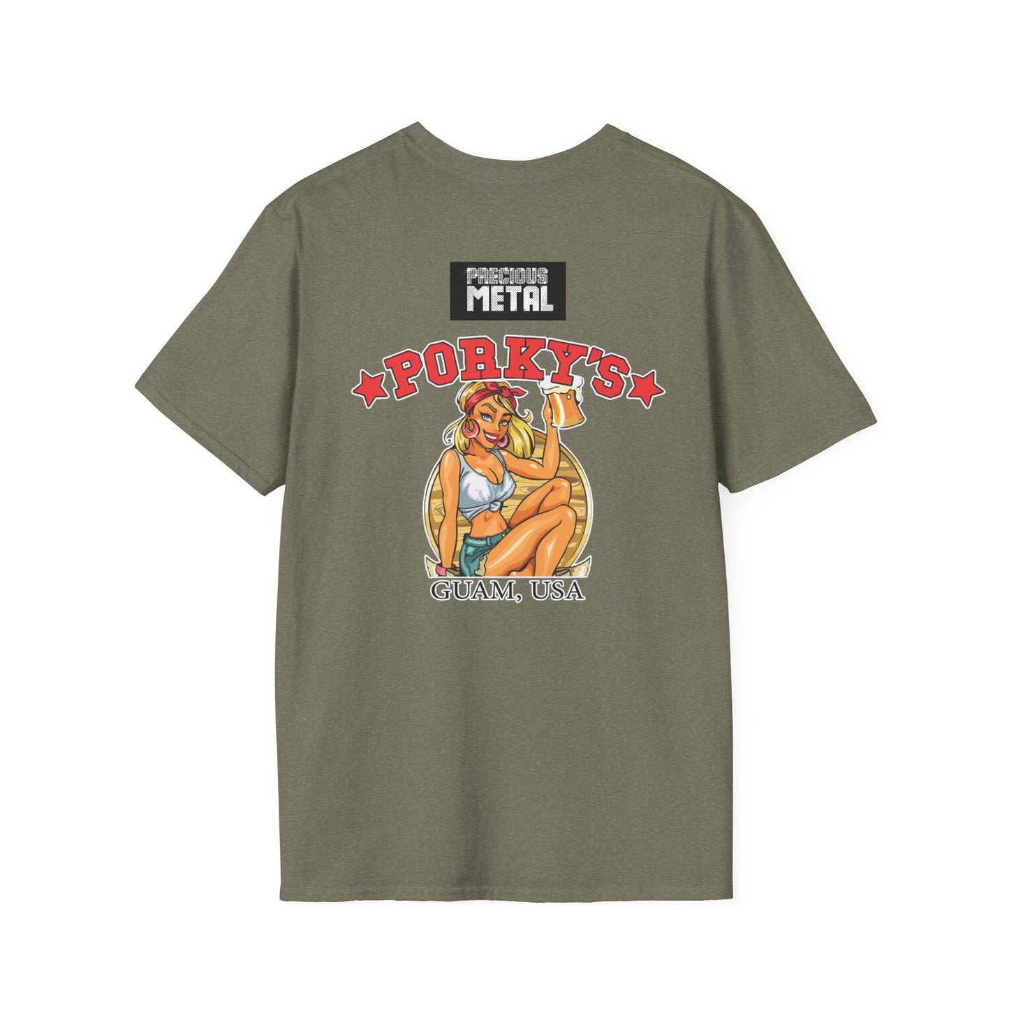 Precious Metal & Porky's Design-Softstyle T-Shirt