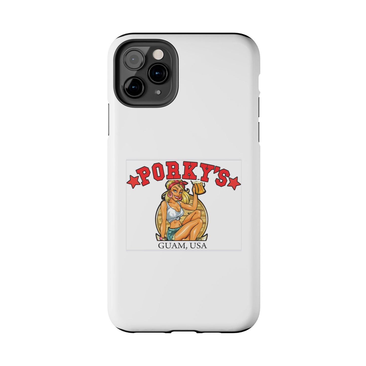 (OG Pin UP Girl) Vintage Style Tough Phone Case - Porky's Guam Design