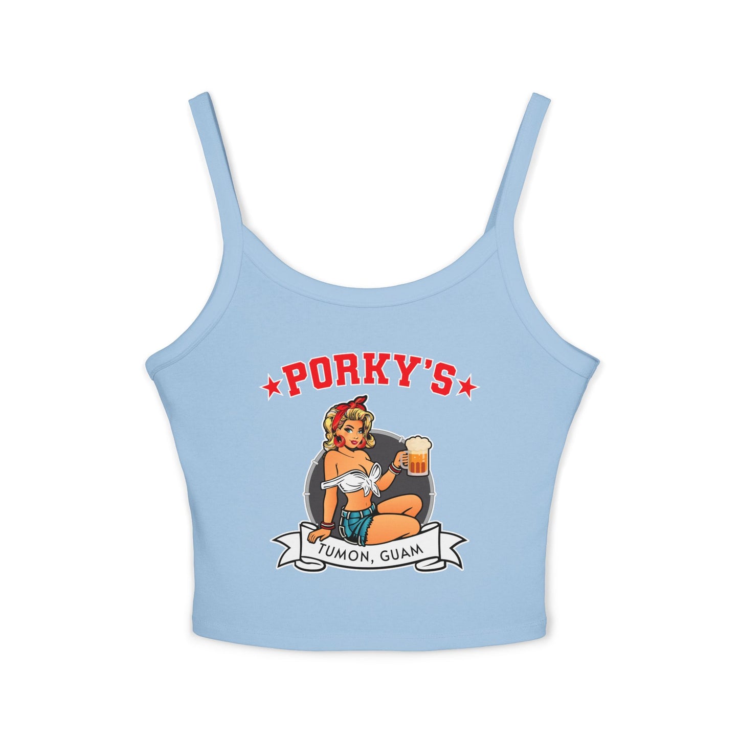 Women's Spaghetti Strap Tank Top -New Pin Up Front
