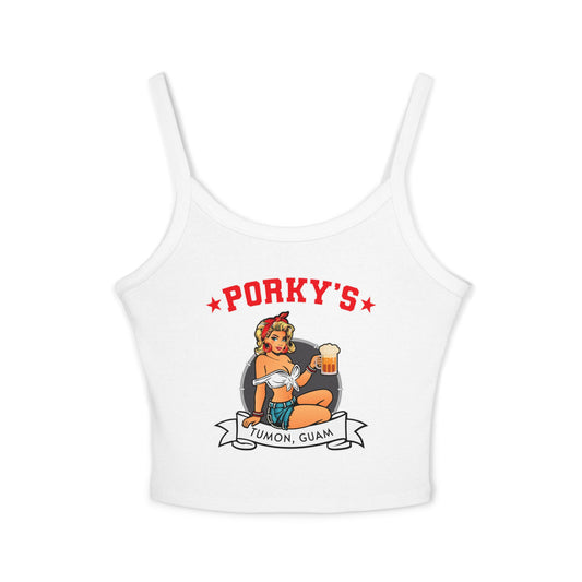 Women's Spaghetti Strap Tank Top -New Pin Up Front