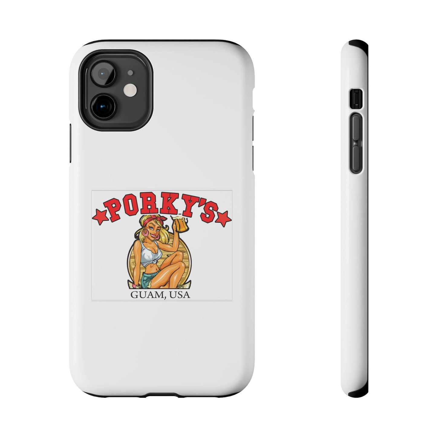 (OG Pin UP Girl) Vintage Style Tough Phone Case - Porky's Guam Design