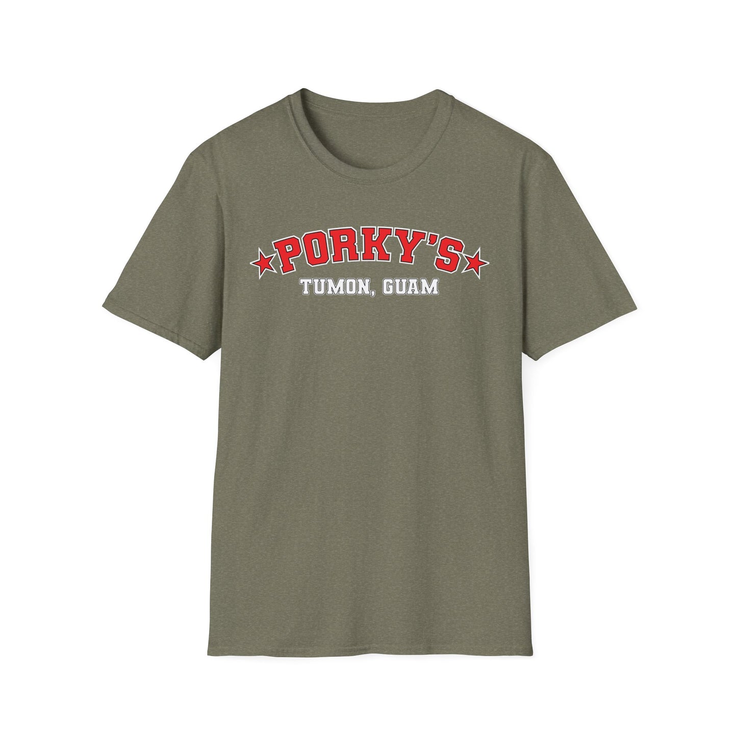 (OG Pin UP Girl) Porky's Guam Unisex Softstyle T-Shirt