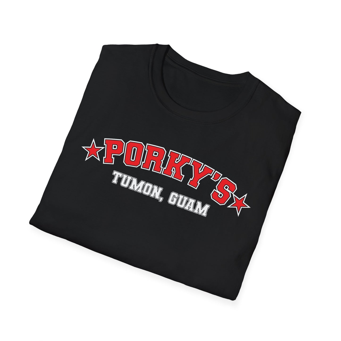 (NEW Pin UP Girl) Porky's Guam Unisex Softstyle T-Shirt