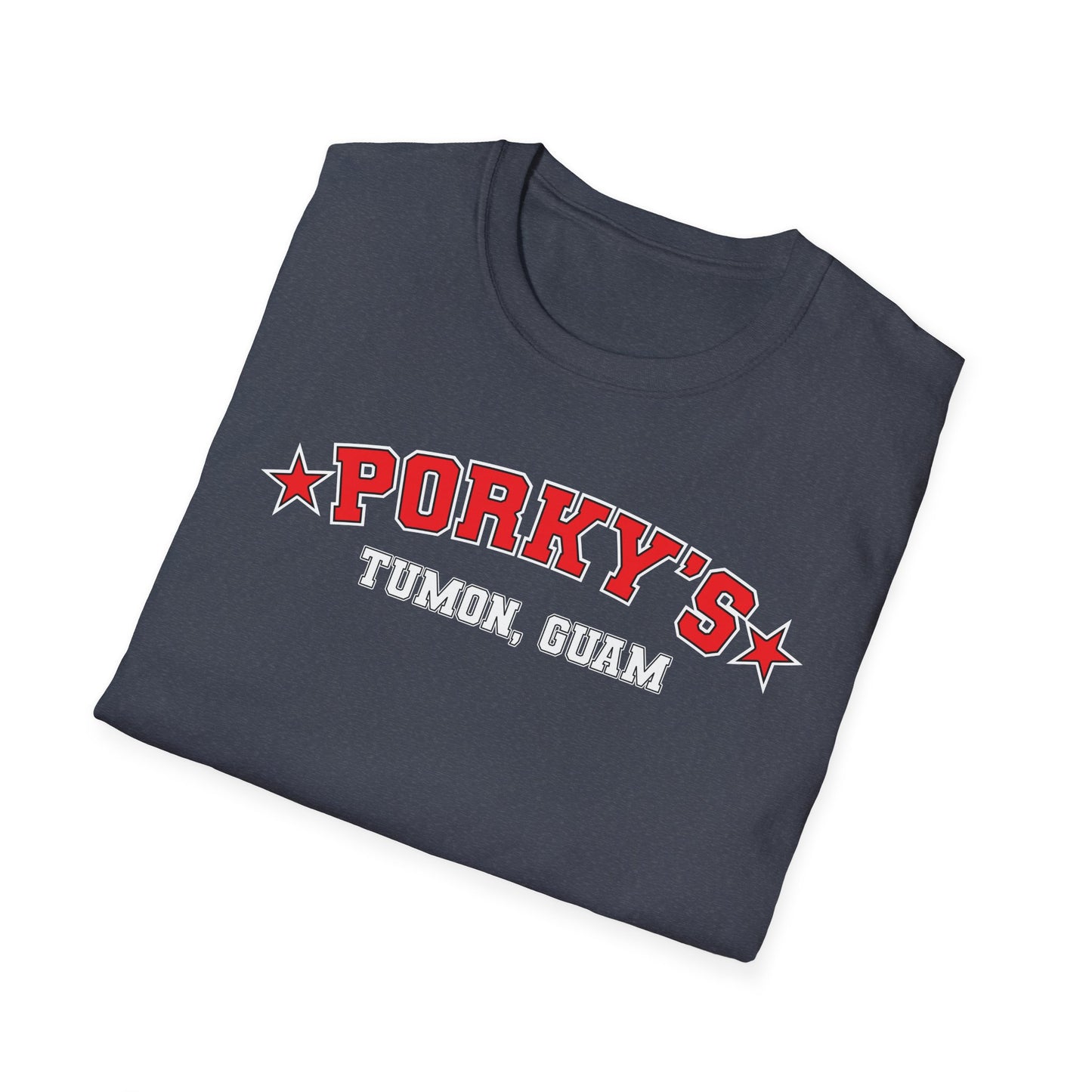 (NEW Pin UP Girl) Porky's Guam Unisex Softstyle T-Shirt