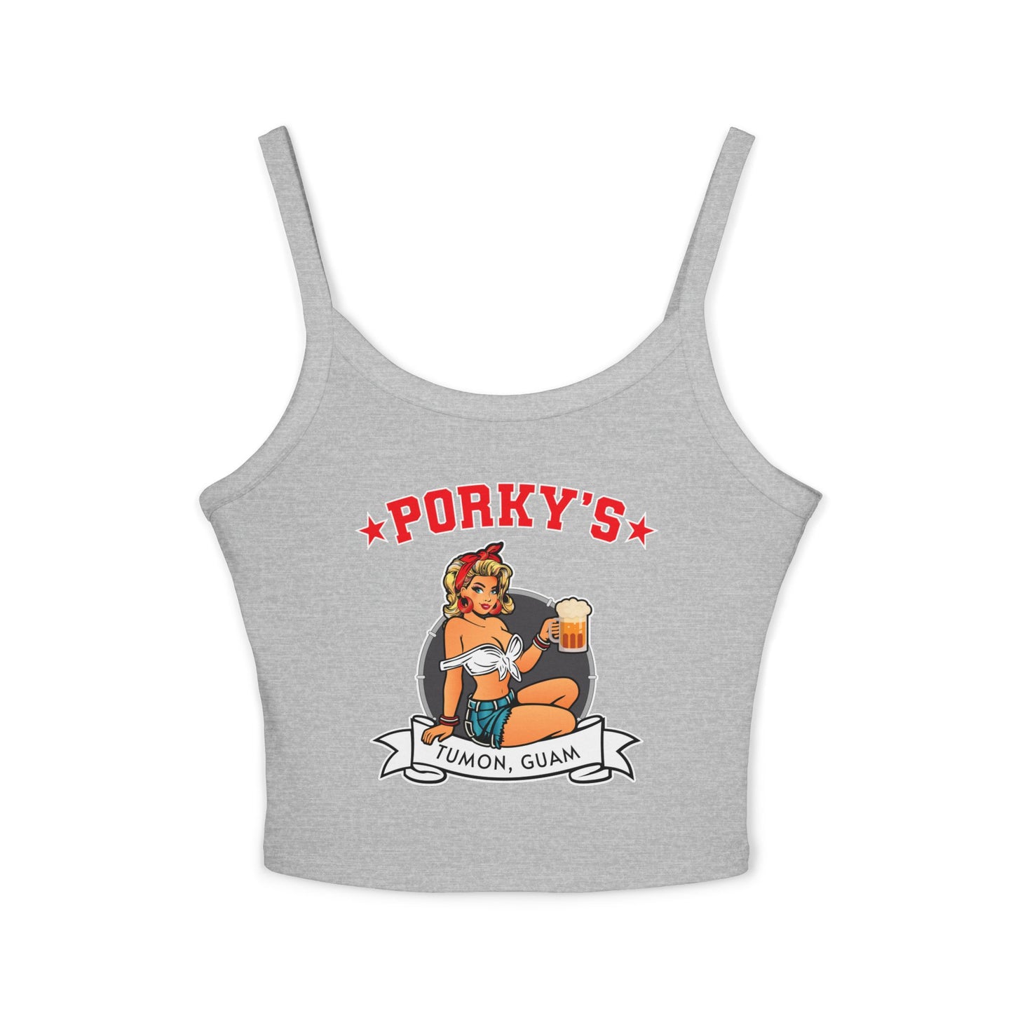 Women's Spaghetti Strap Tank Top -New Pin Up Front