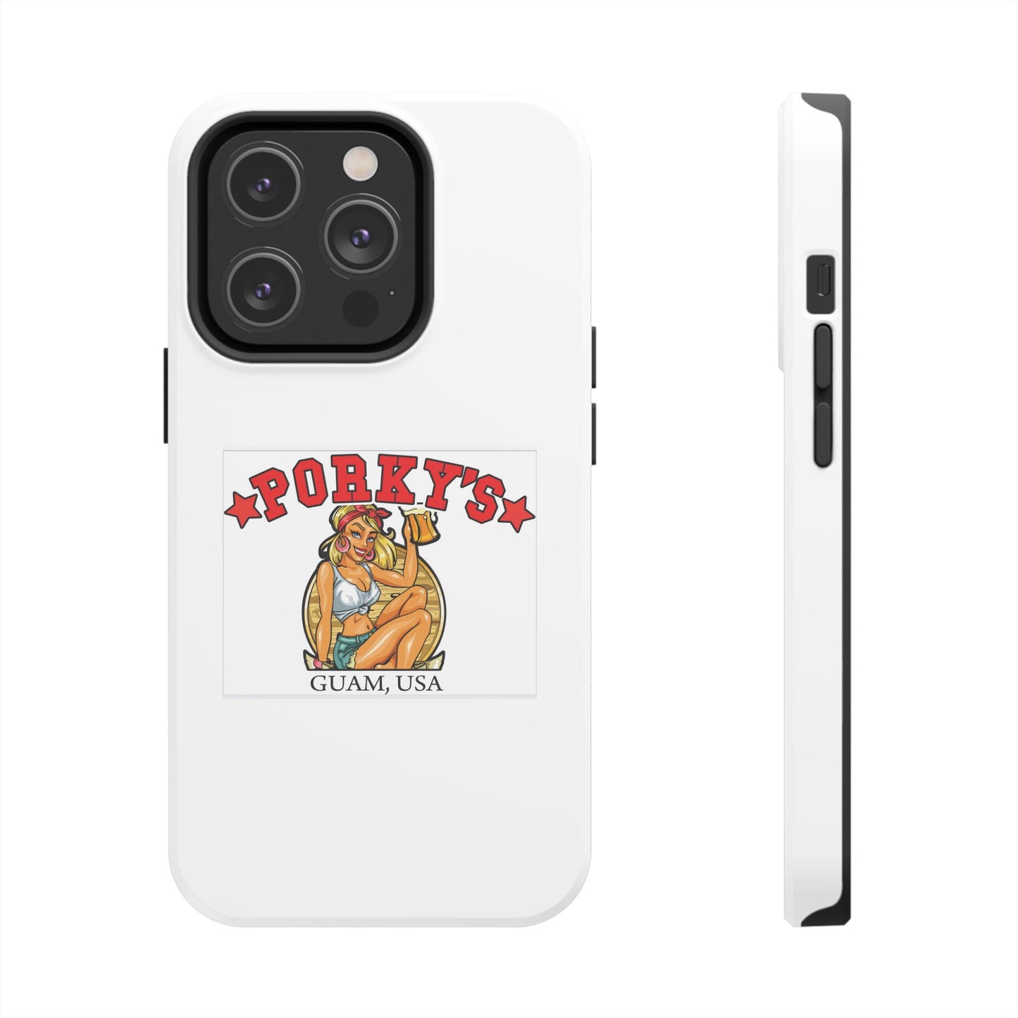 (OG Pin UP Girl) Vintage Style Tough Phone Case - Porky's Guam Design