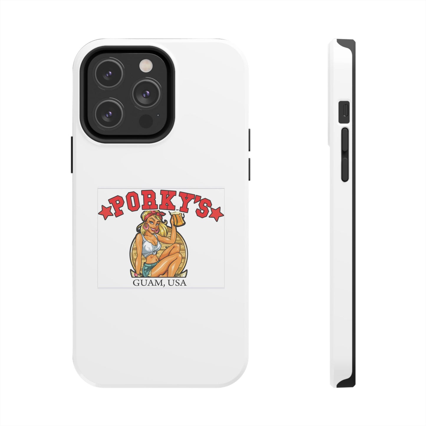 (OG Pin UP Girl) Vintage Style Tough Phone Case - Porky's Guam Design