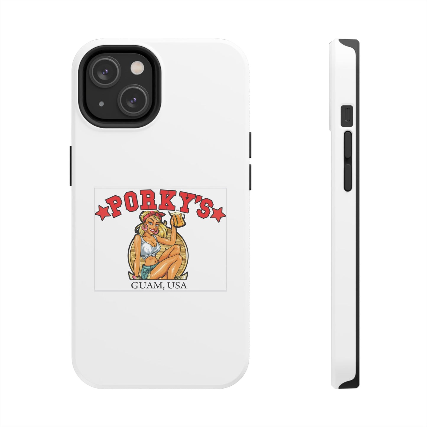 (OG Pin UP Girl) Vintage Style Tough Phone Case - Porky's Guam Design