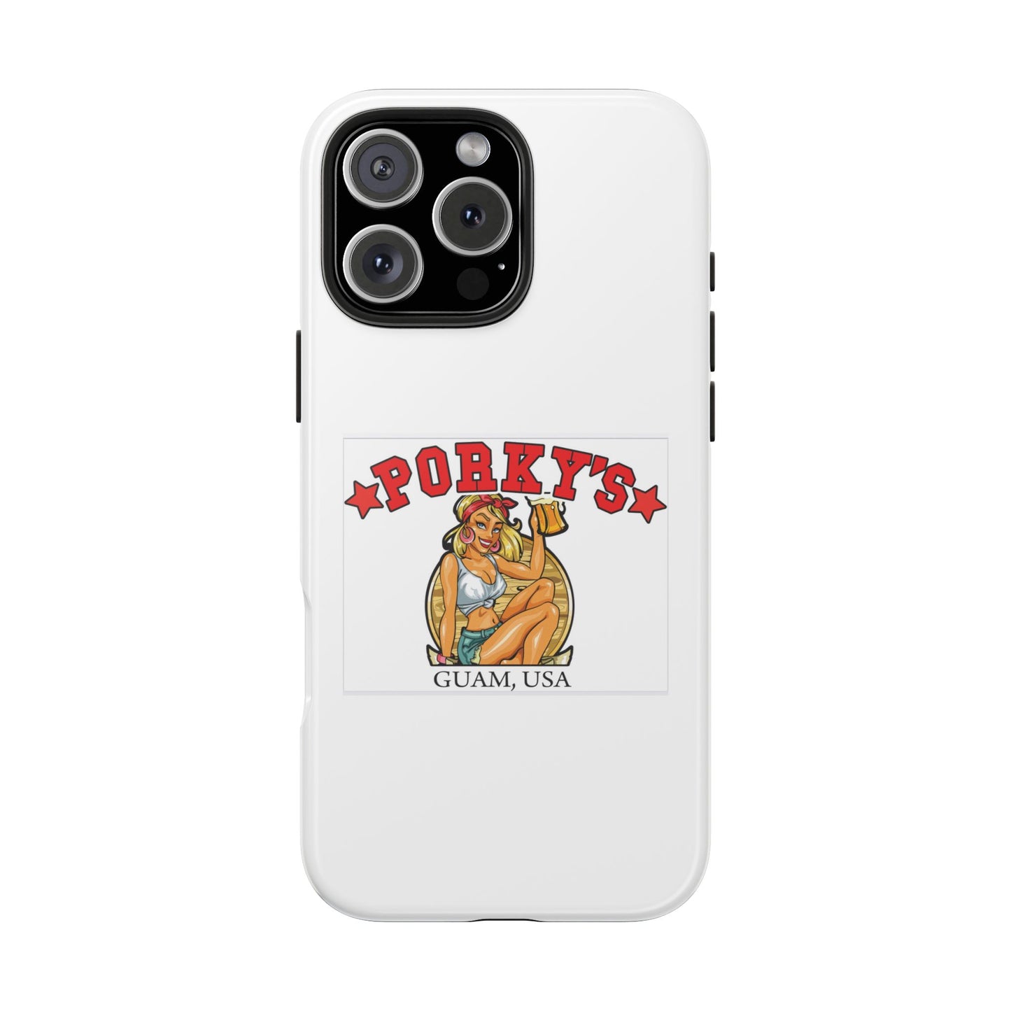 (OG Pin UP Girl) Vintage Style Tough Phone Case - Porky's Guam Design