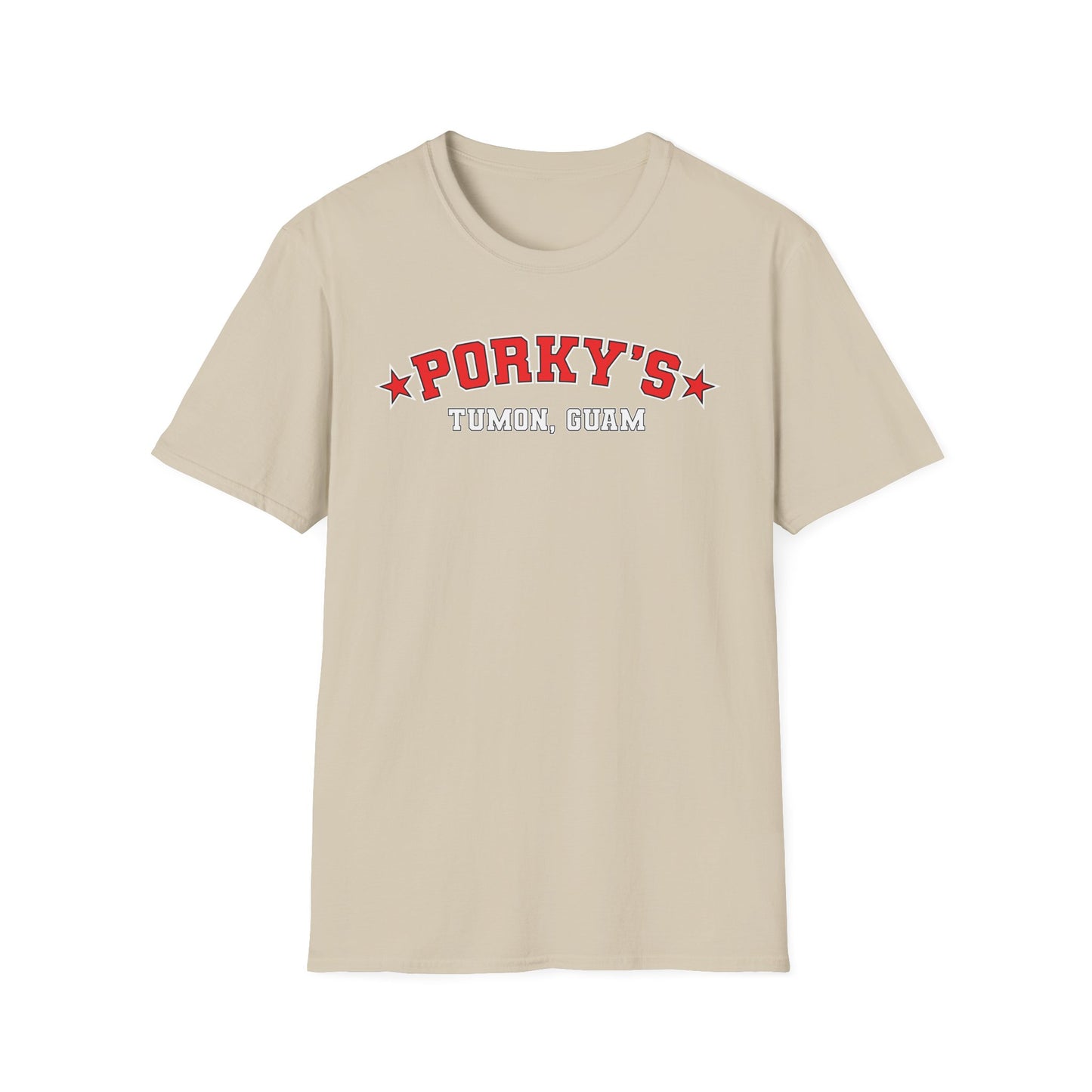(NEW Pin UP Girl) Porky's Guam Unisex Softstyle T-Shirt