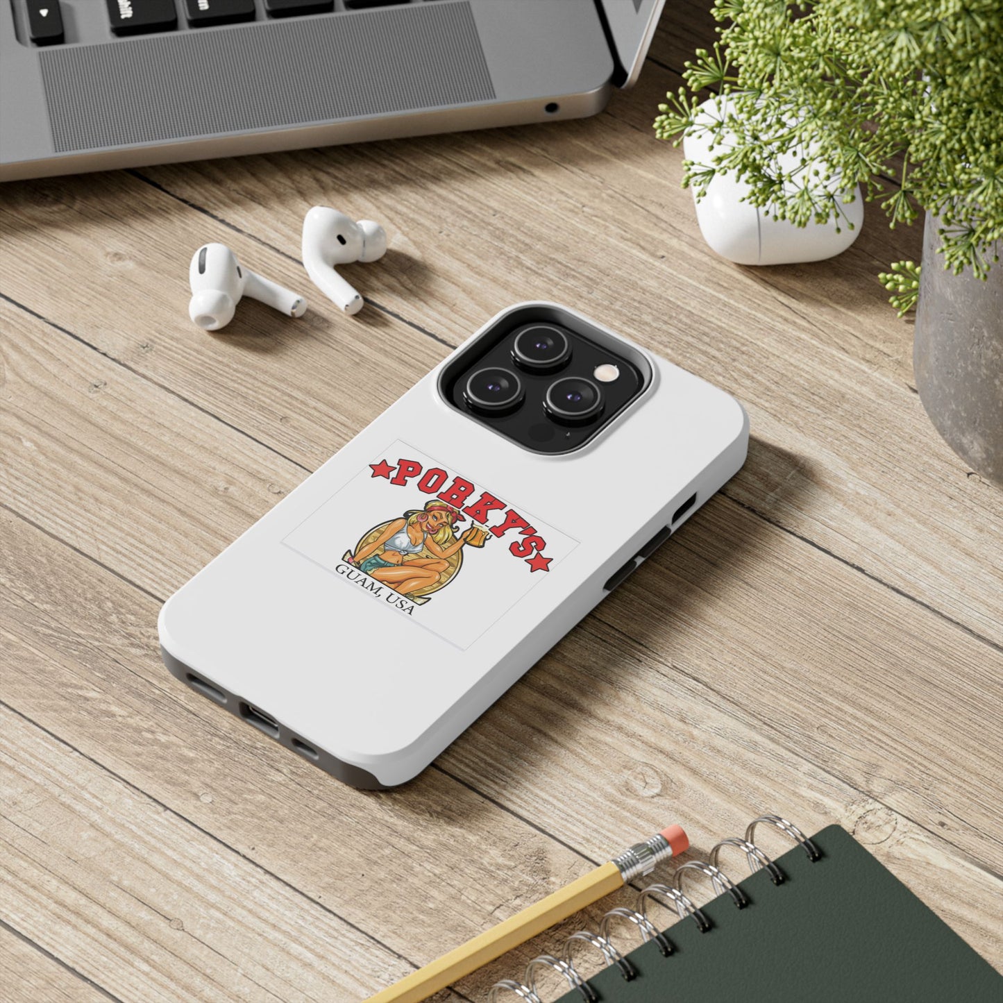 (OG Pin UP Girl) Vintage Style Tough Phone Case - Porky's Guam Design