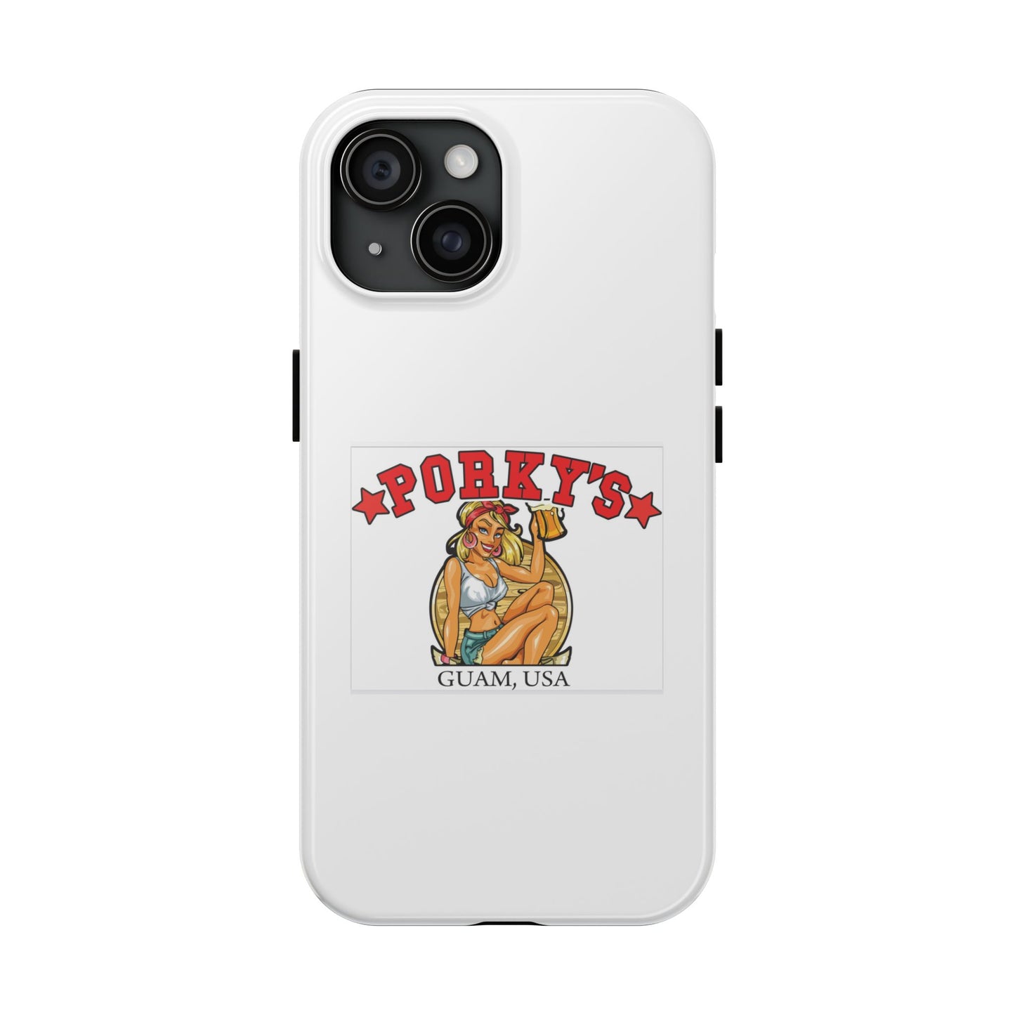 (OG Pin UP Girl) Vintage Style Tough Phone Case - Porky's Guam Design