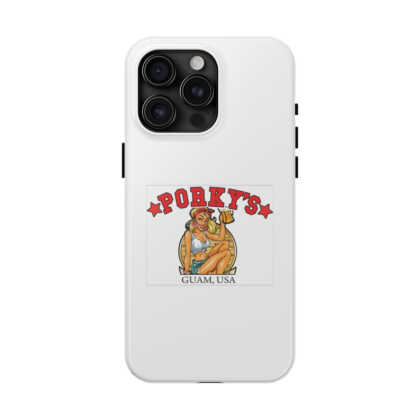 (OG Pin UP Girl) Vintage Style Tough Phone Case - Porky's Guam Design