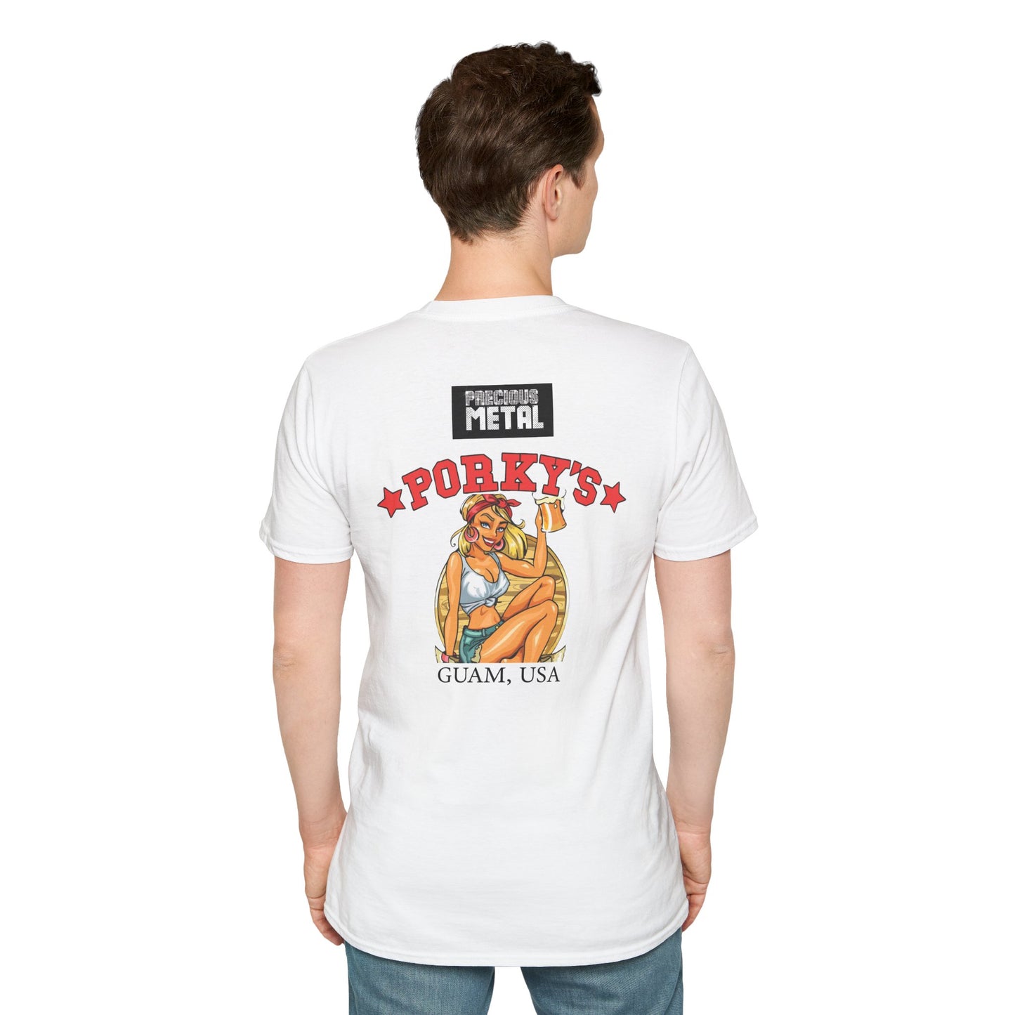 Precious Metal & Porky's Design-Softstyle T-Shirt