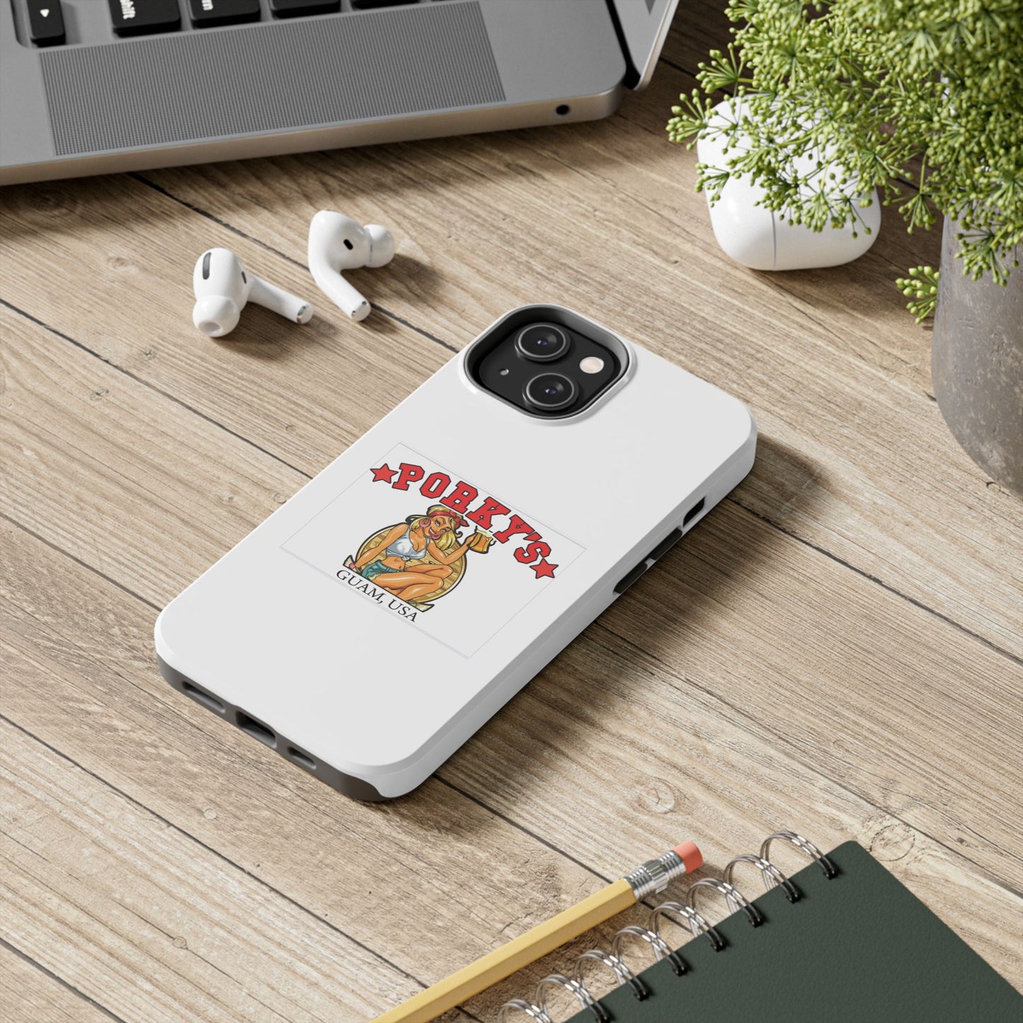 (OG Pin UP Girl) Vintage Style Tough Phone Case - Porky's Guam Design