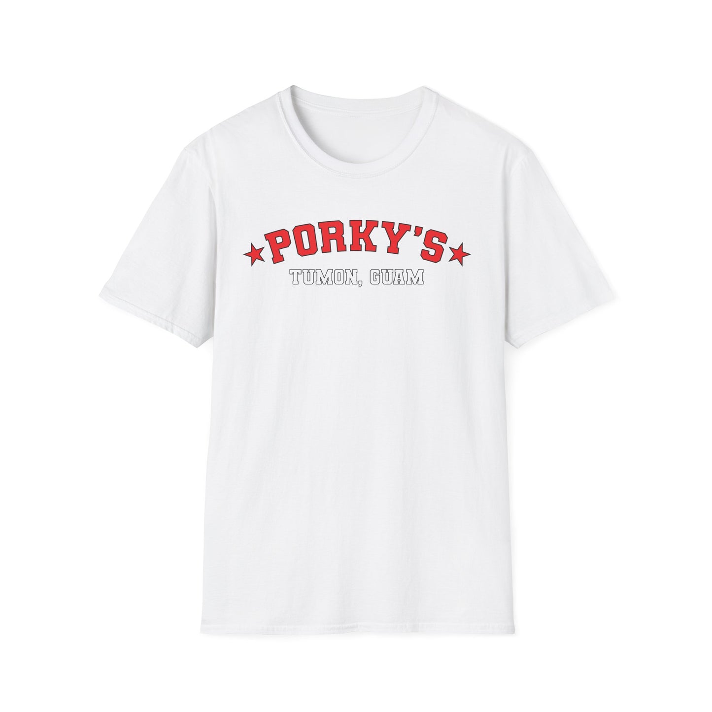 (OG Pin UP Girl) Porky's Guam Unisex Softstyle T-Shirt