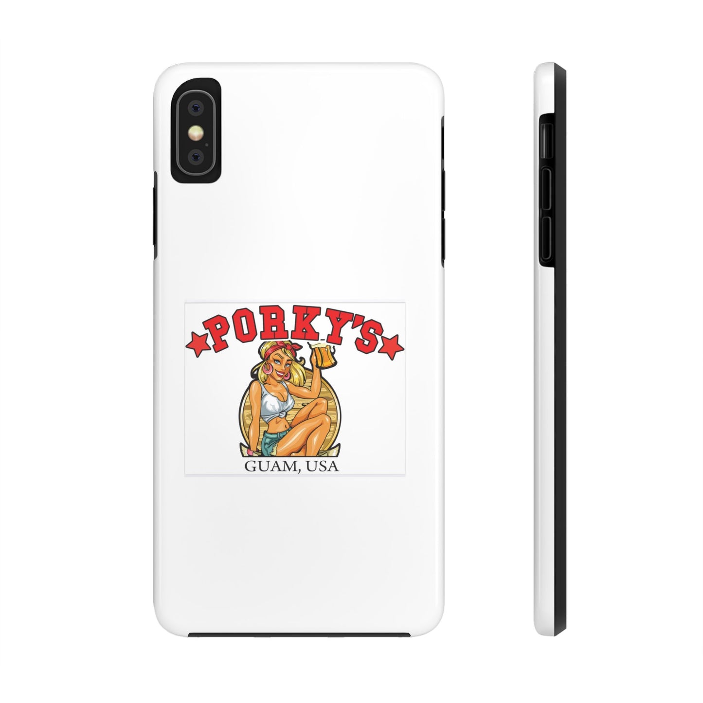 (OG Pin UP Girl) Vintage Style Tough Phone Case - Porky's Guam Design