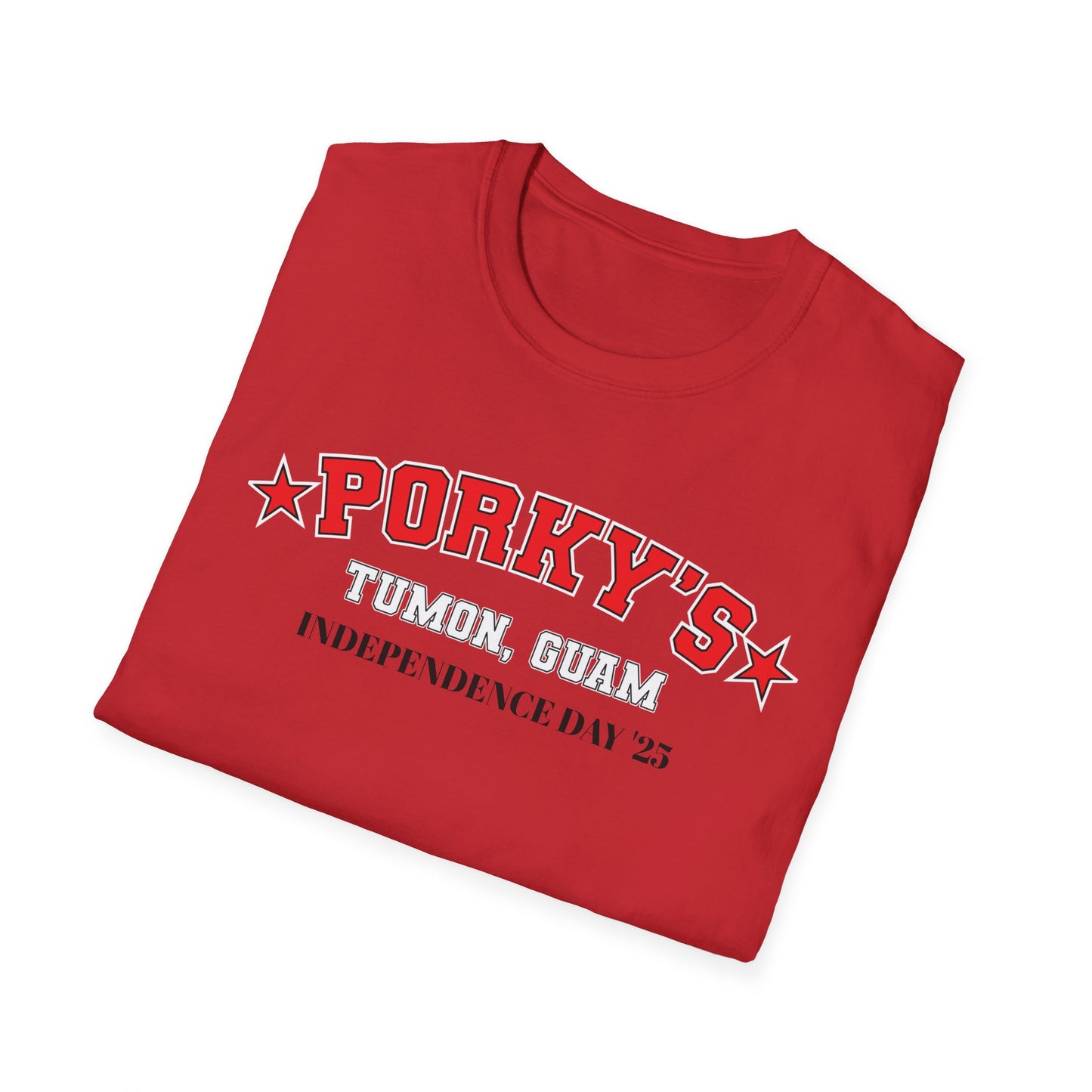 Porkys Unisex Softstyle T-Shirt for Independence Day,  4th of July