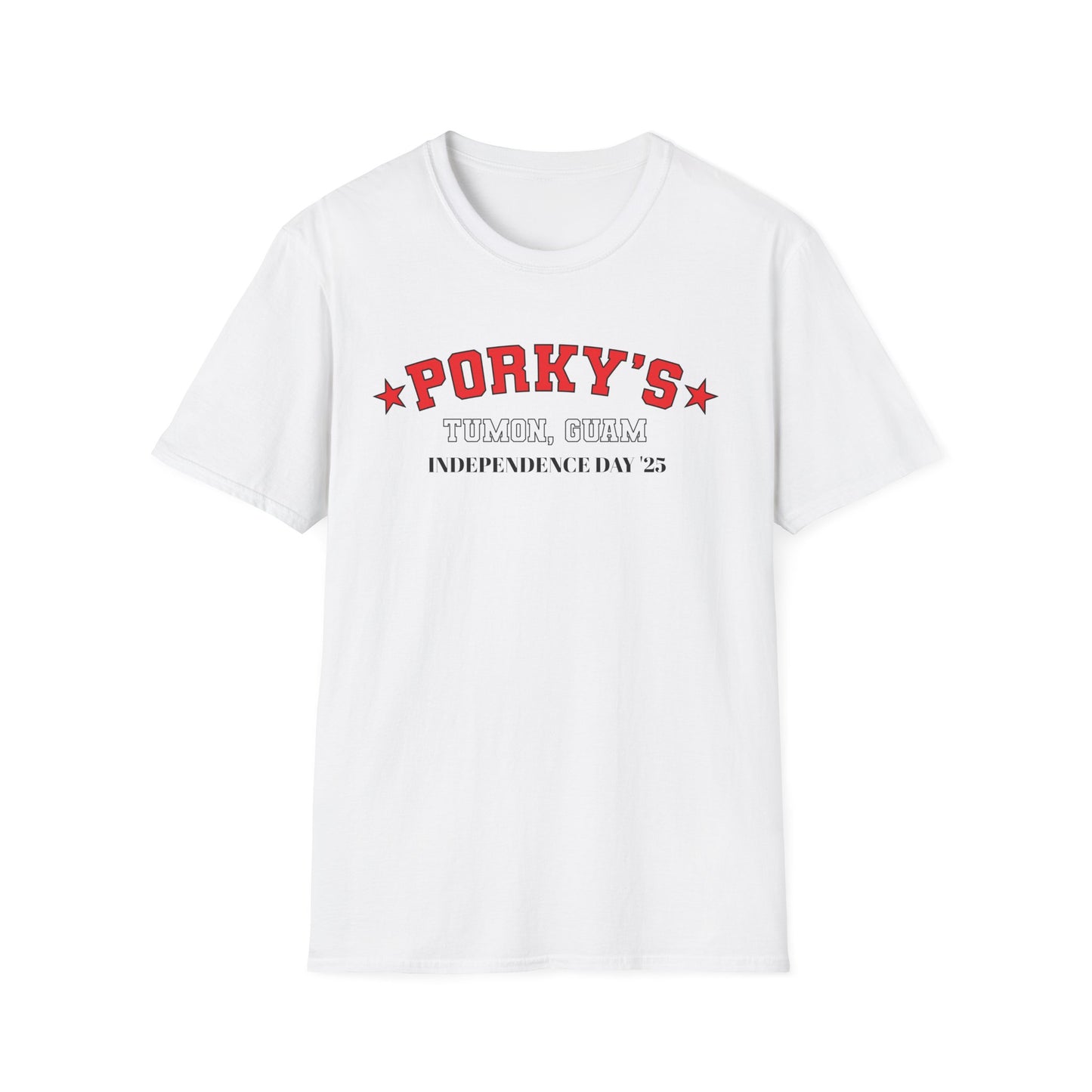 Porkys Unisex Softstyle T-Shirt for Independence Day,  4th of July
