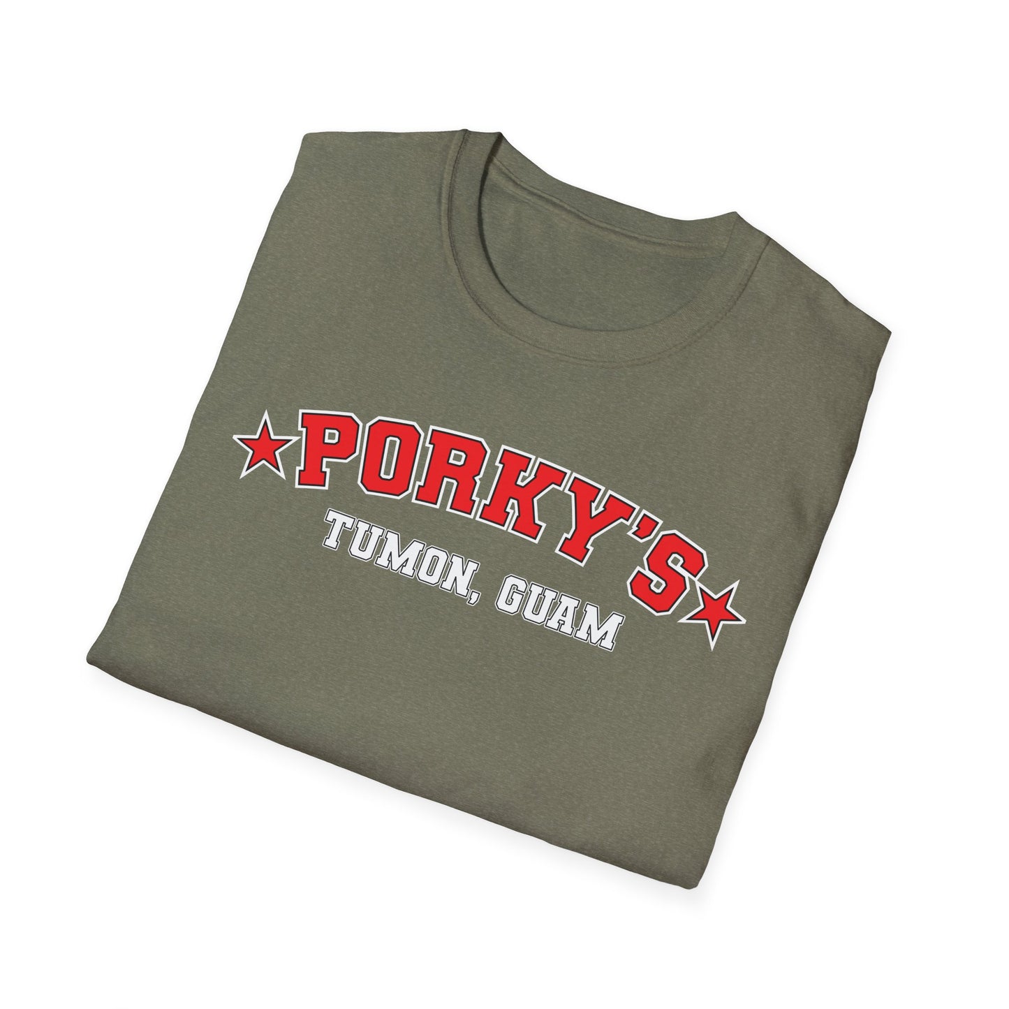 (OG Pin UP Girl) Porky's Guam Unisex Softstyle T-Shirt
