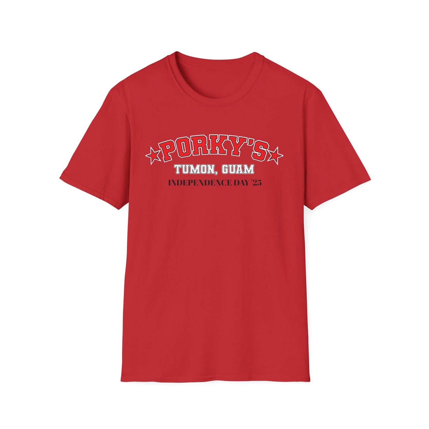 Porkys Unisex Softstyle T-Shirt for Independence Day,  4th of July