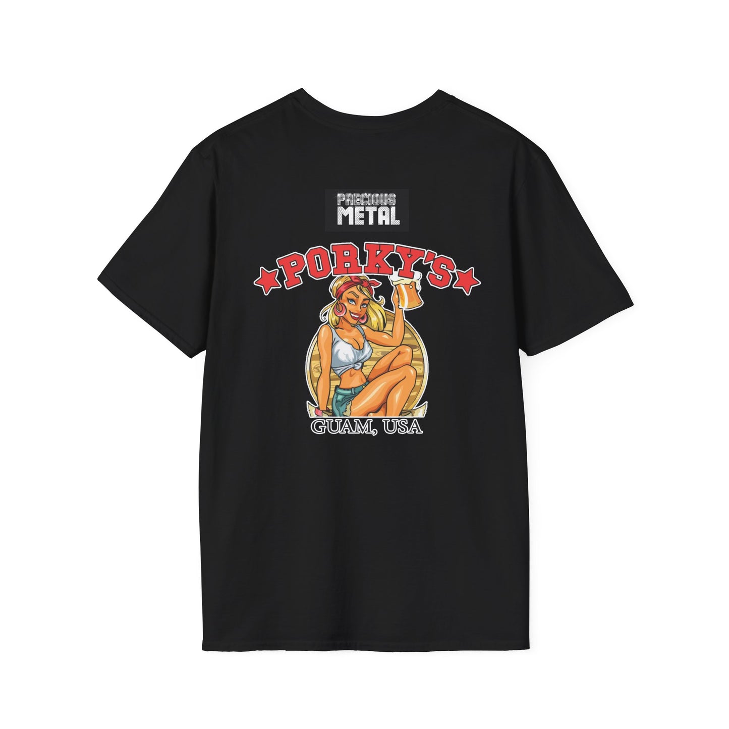 Precious Metal & Porky's Design-Softstyle T-Shirt