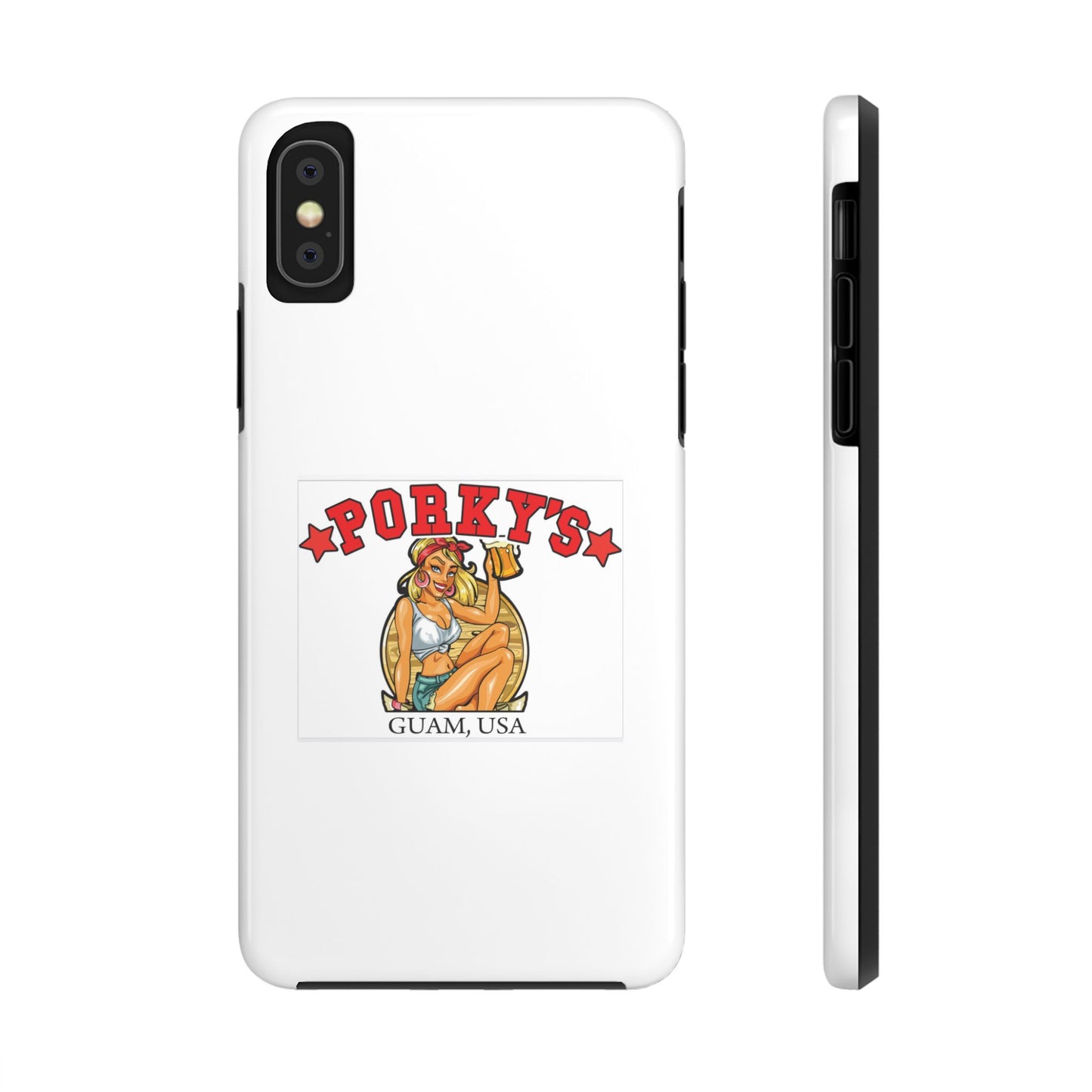 (OG Pin UP Girl) Vintage Style Tough Phone Case - Porky's Guam Design