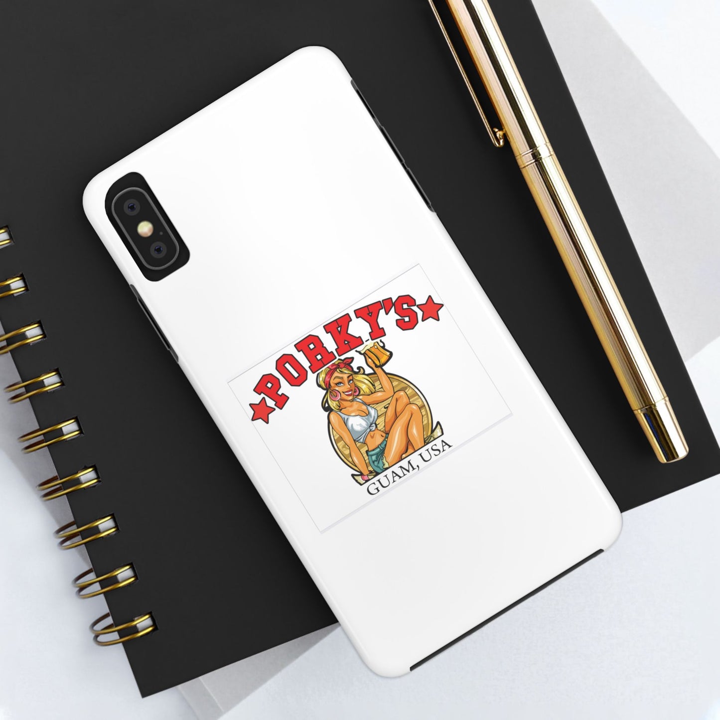 (OG Pin UP Girl) Vintage Style Tough Phone Case - Porky's Guam Design