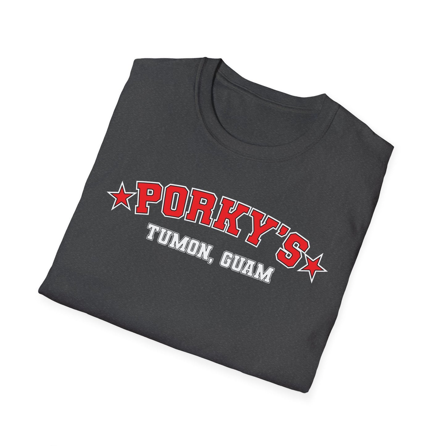 (NEW Pin UP Girl) Porky's Guam Unisex Softstyle T-Shirt