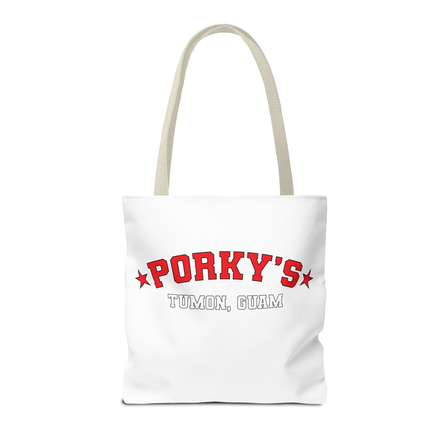 (New Porkys Pin Up) Retro Pin-Up Style Tote Bag - Porky's Tumon, Guam