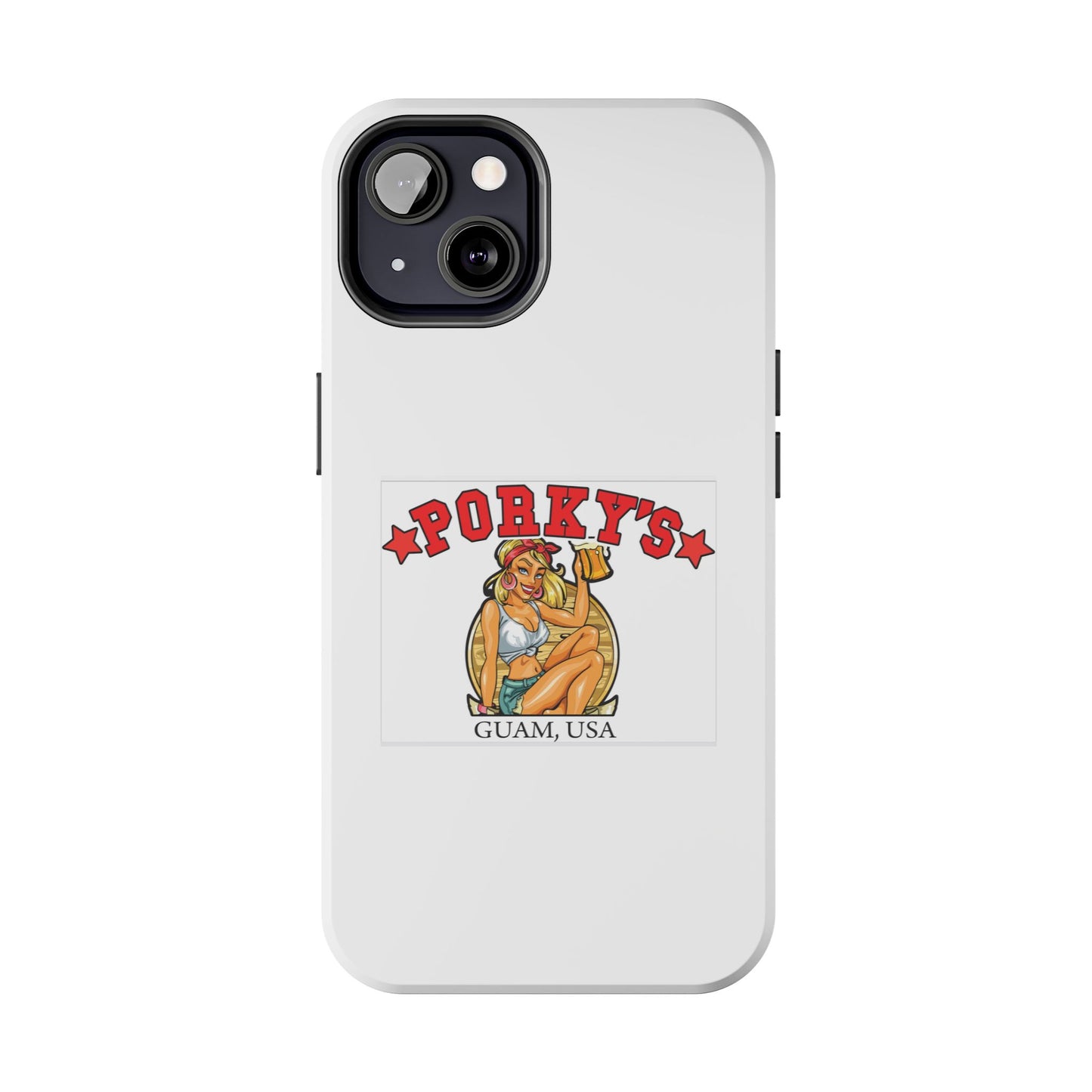 (OG Pin UP Girl) Vintage Style Tough Phone Case - Porky's Guam Design