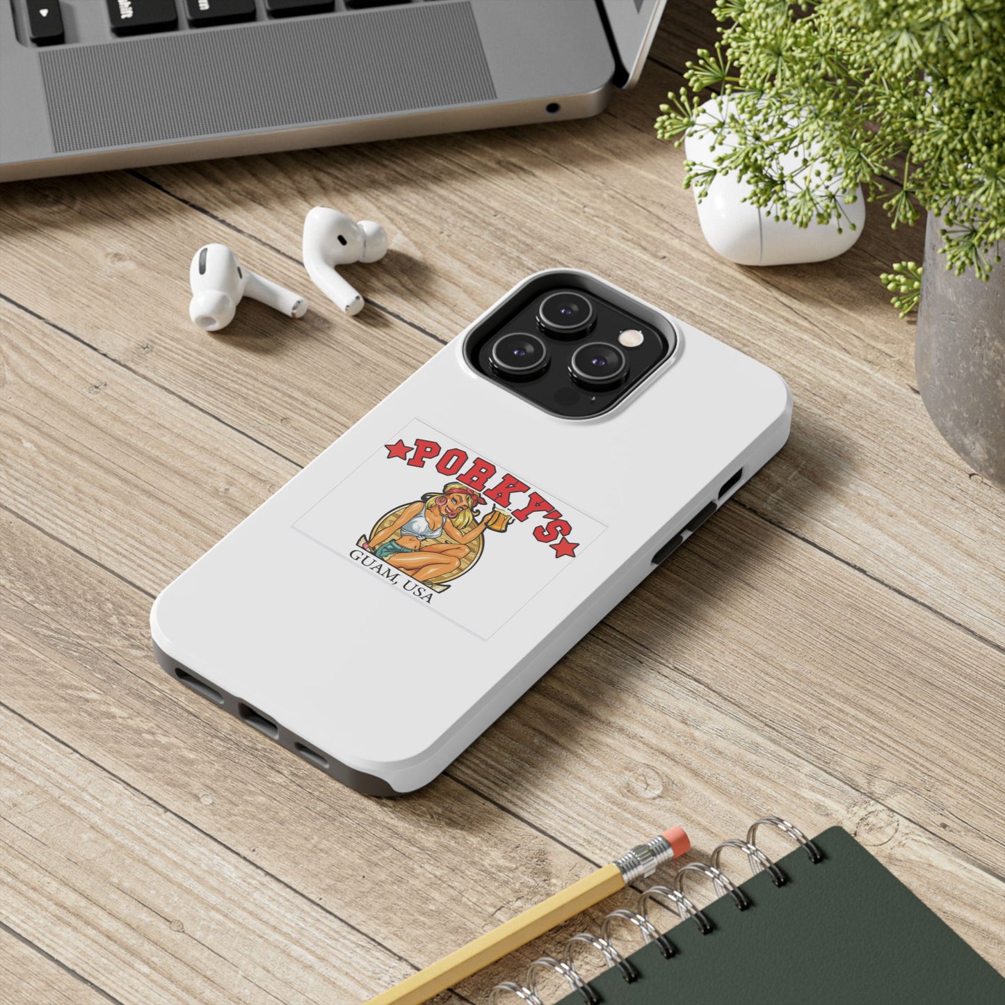 (OG Pin UP Girl) Vintage Style Tough Phone Case - Porky's Guam Design