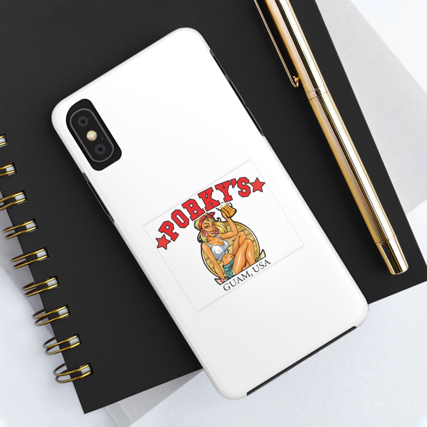 (OG Pin UP Girl) Vintage Style Tough Phone Case - Porky's Guam Design