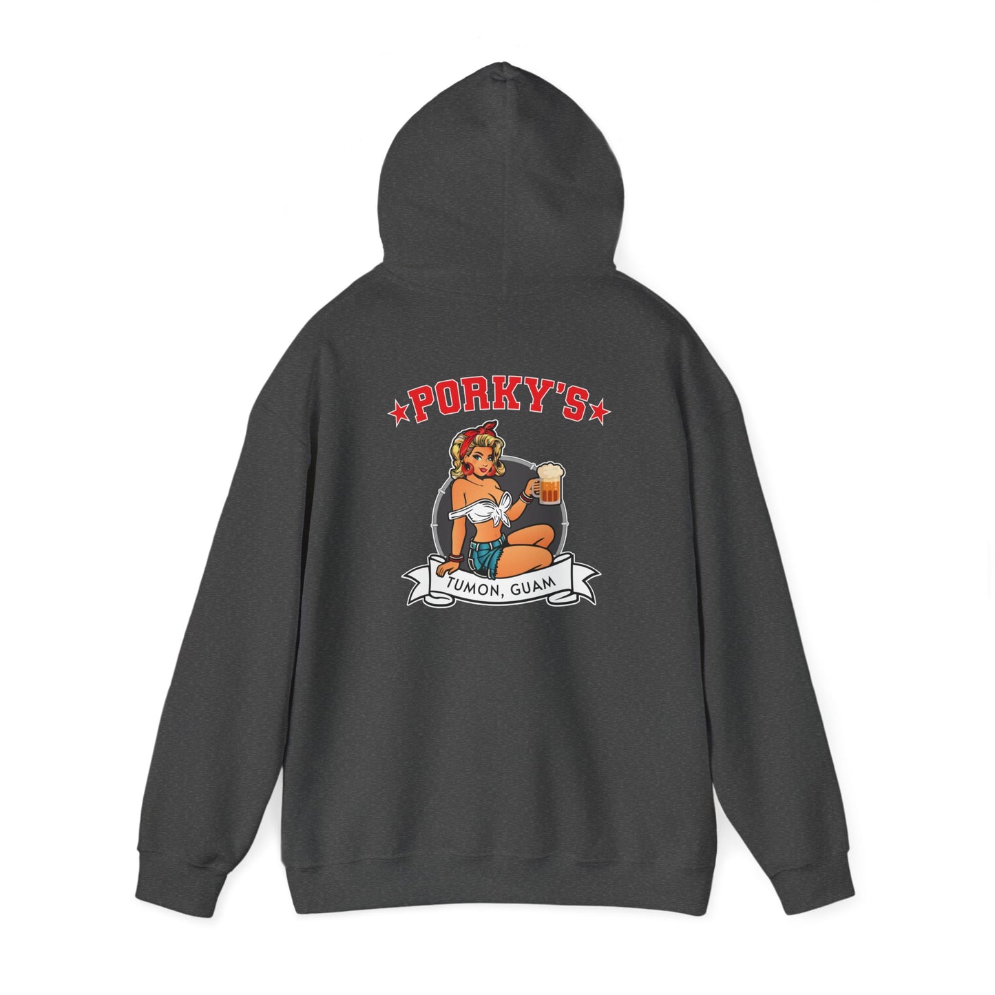 (New Pin UP Girl) Unisex Porky's Hoodie Pullover - Heavy Blend Sweatshirt