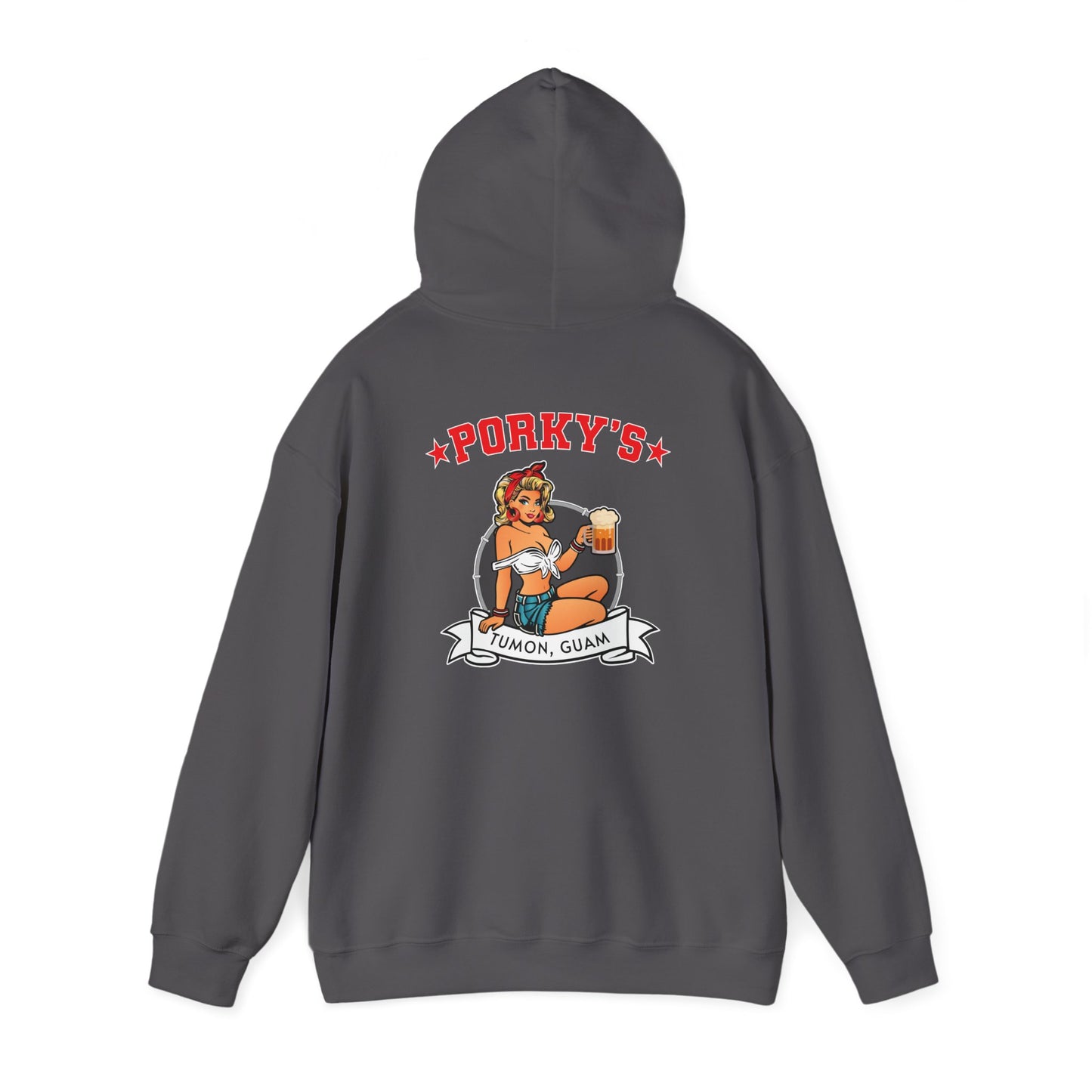 (New Pin UP Girl) Unisex Porky's Hoodie Pullover - Heavy Blend Sweatshirt