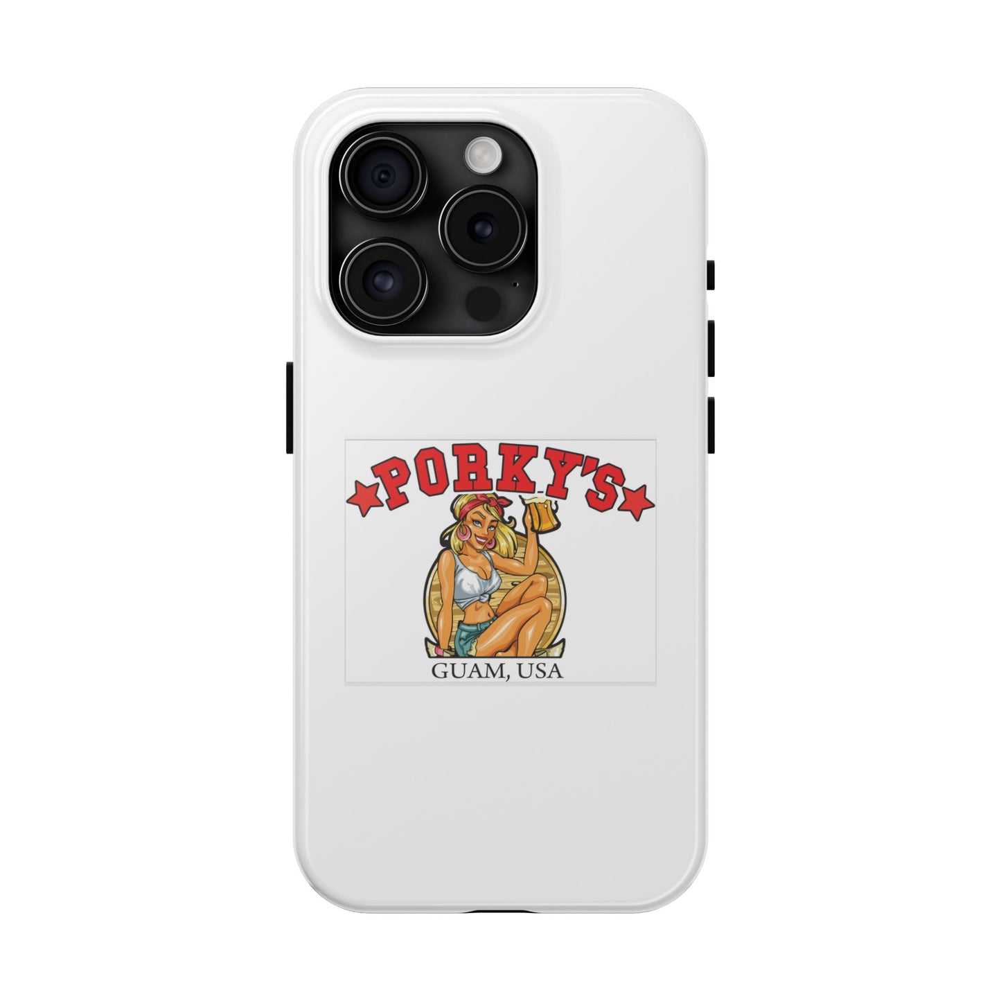 (OG Pin UP Girl) Vintage Style Tough Phone Case - Porky's Guam Design