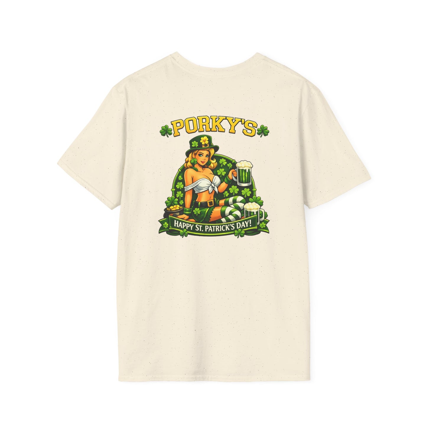 Porky’s St. Patrick’s Day T-Shirt — Lucky Leprechaun Beer Pub Tee