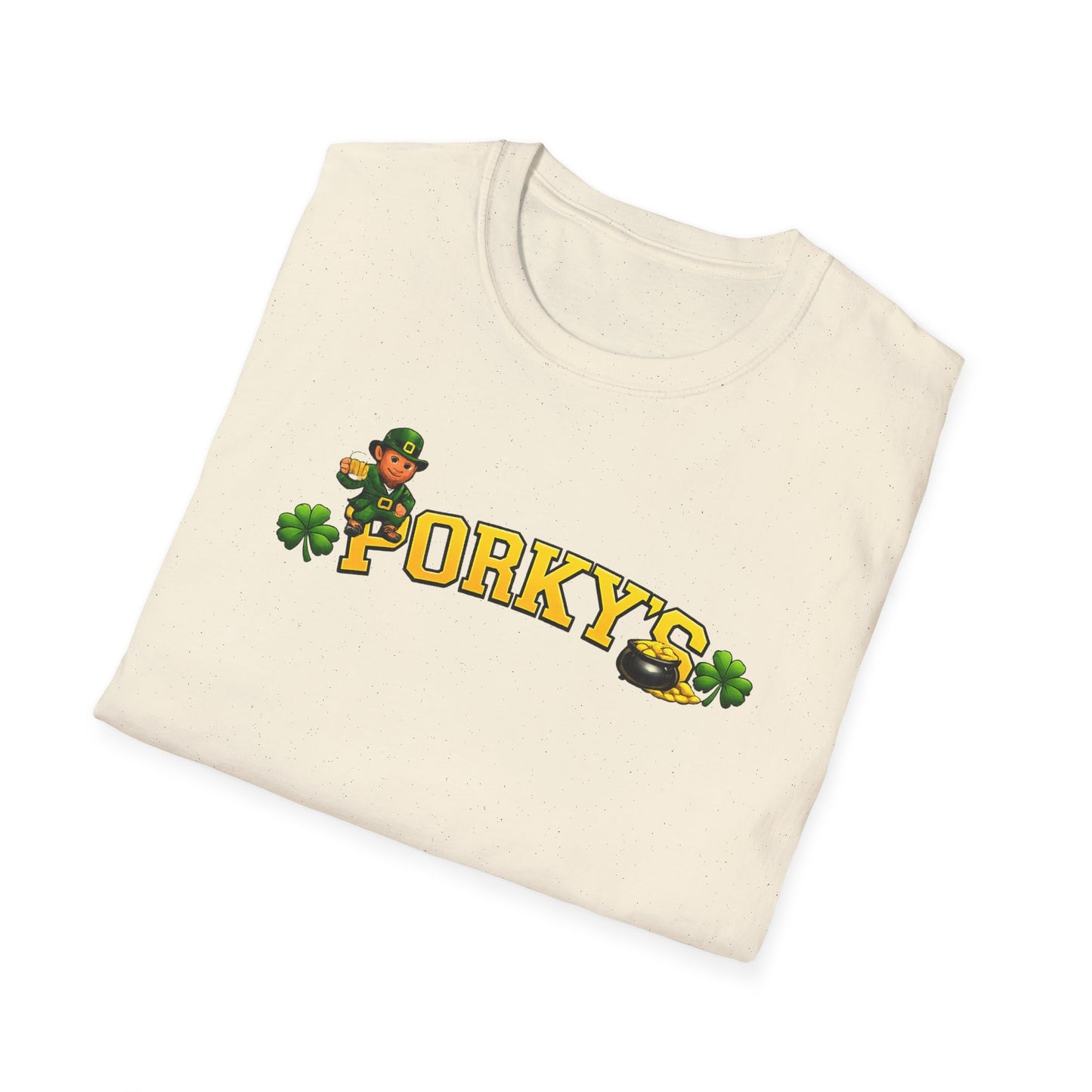 Porky’s St. Patrick’s Day T-Shirt — Lucky Leprechaun Beer Pub Tee