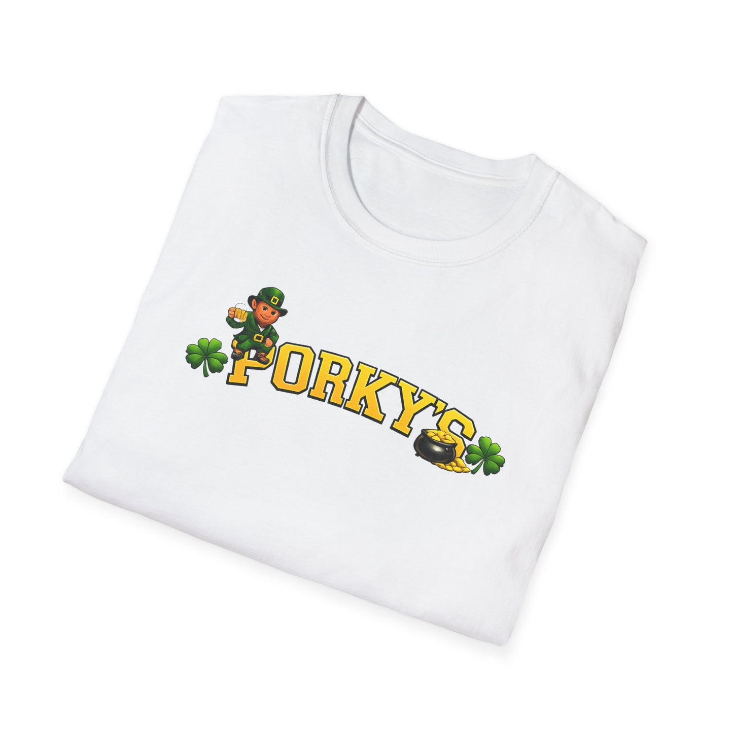 Porky’s St. Patrick’s Day T-Shirt — Lucky Leprechaun Beer Pub Tee
