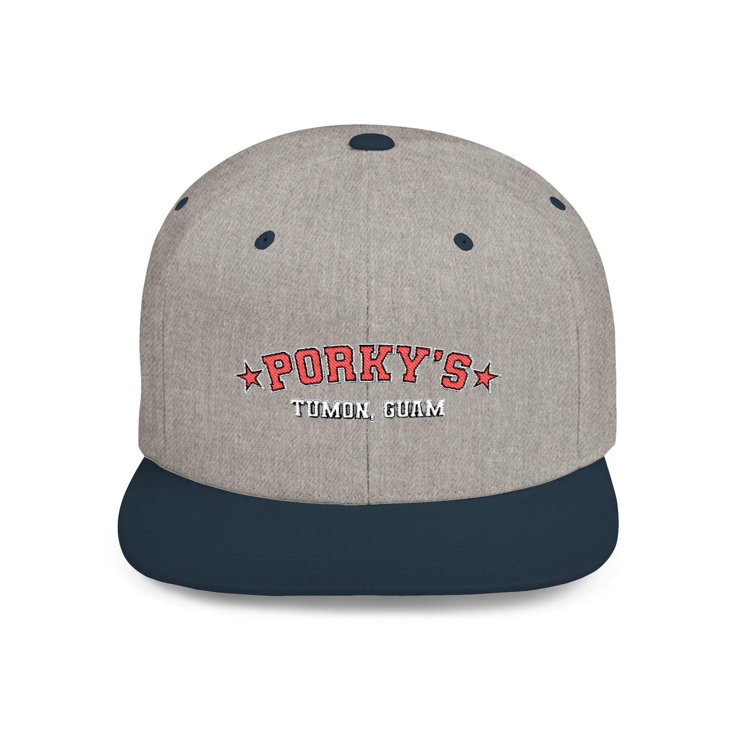 Porky's Guam Flat Bill Snapback Hat