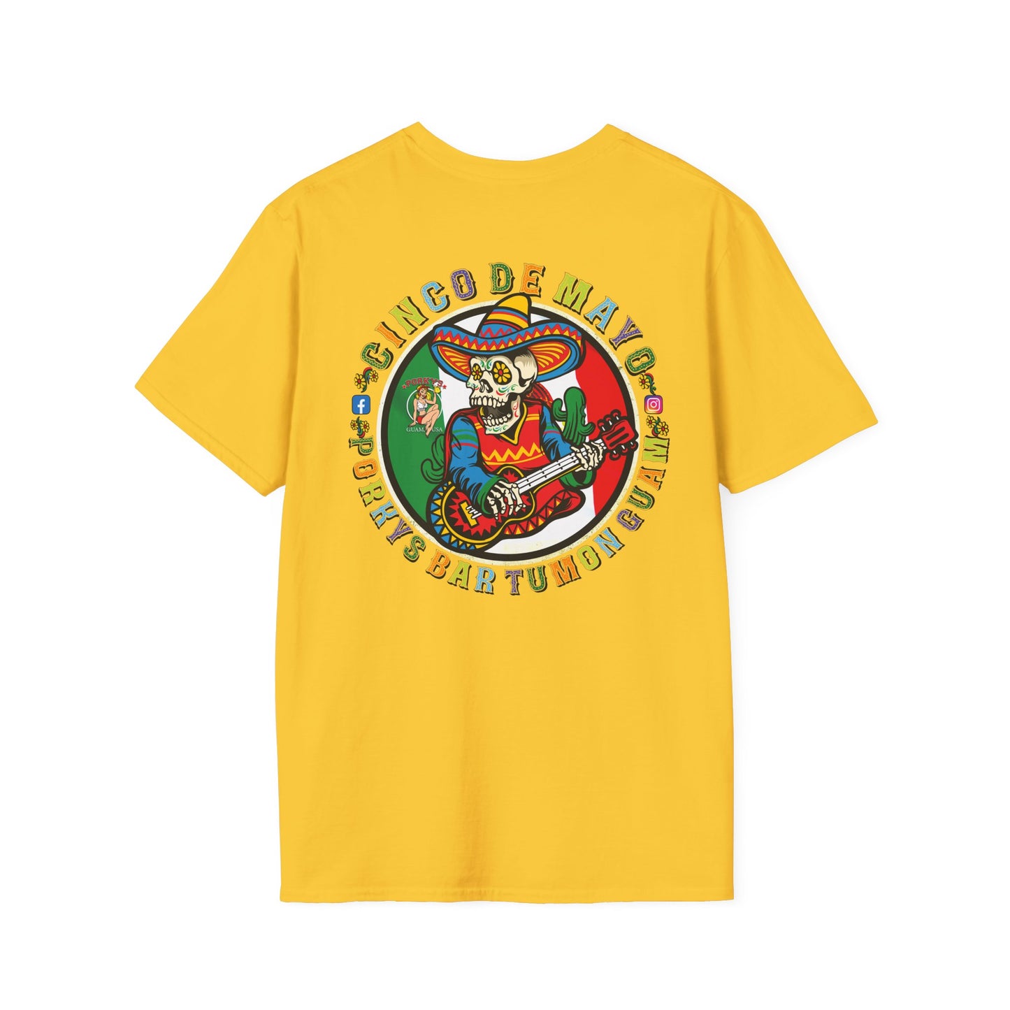 Porkys Cinco de Mayo Celebration T-Shirt | Unisex Softstyle