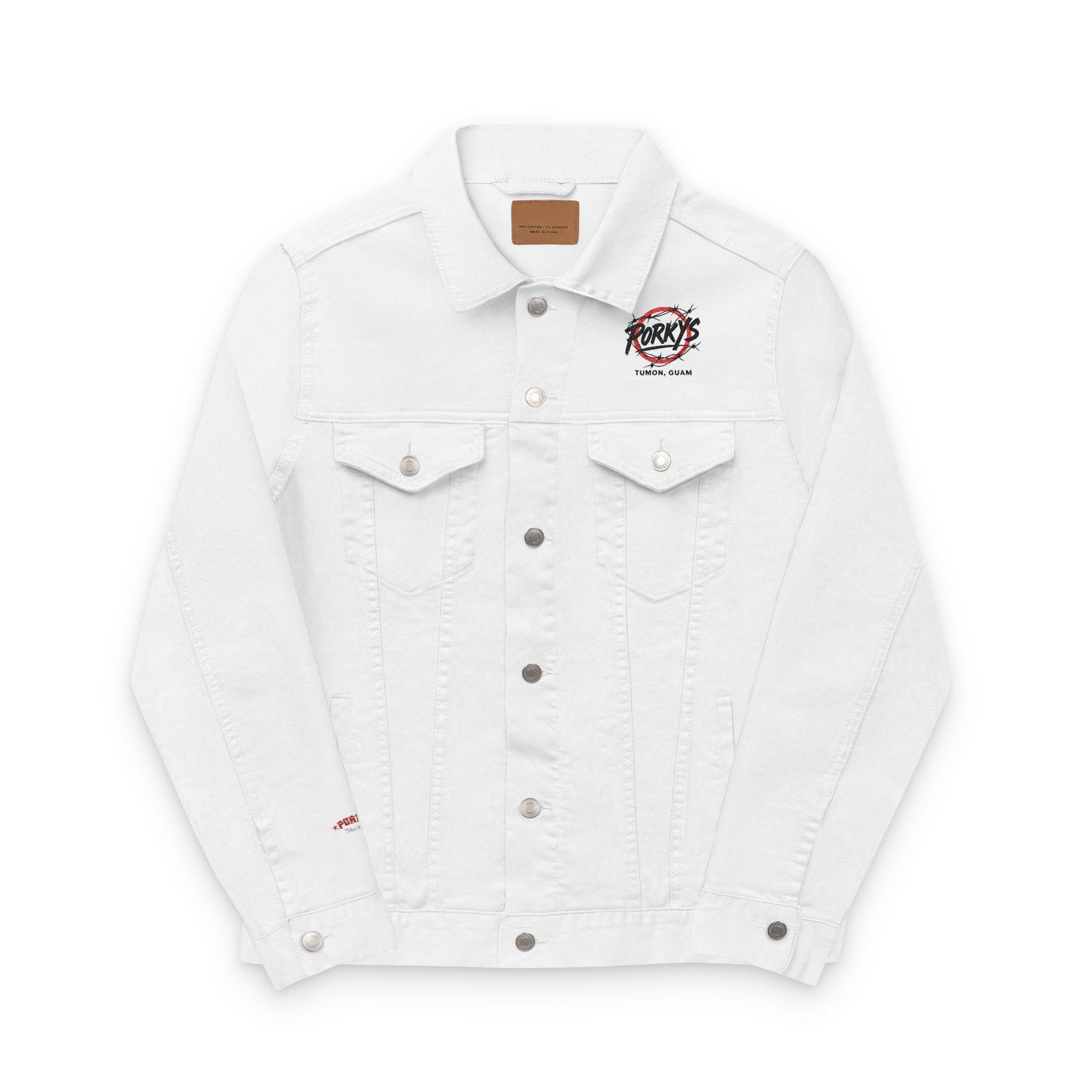 Porkys Rock Unisex Denim Jacket (Embroidery)