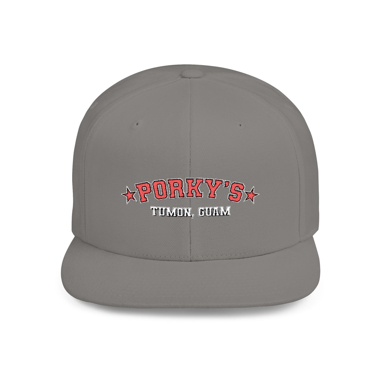 Porky's Guam Flat Bill Snapback Hat